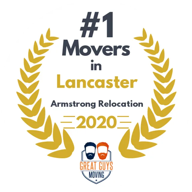 #1 Ranked Movers in Reading, PA 2020 award