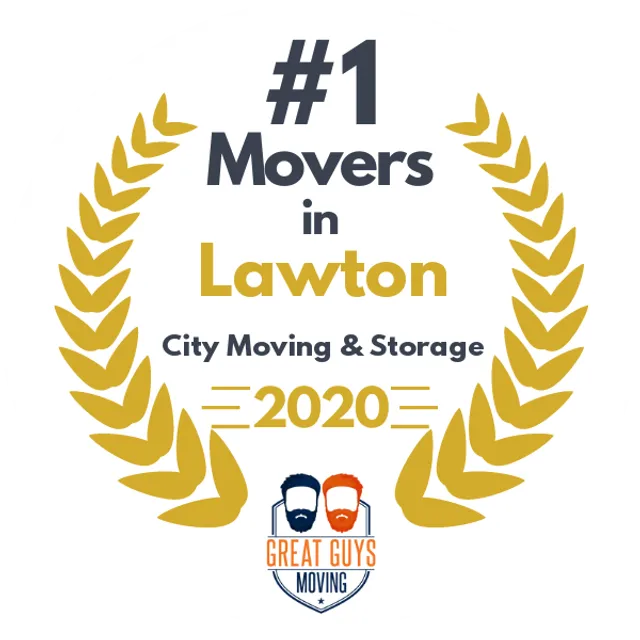 #1 Ranked Movers in Oklahoma City, OK 2020 award