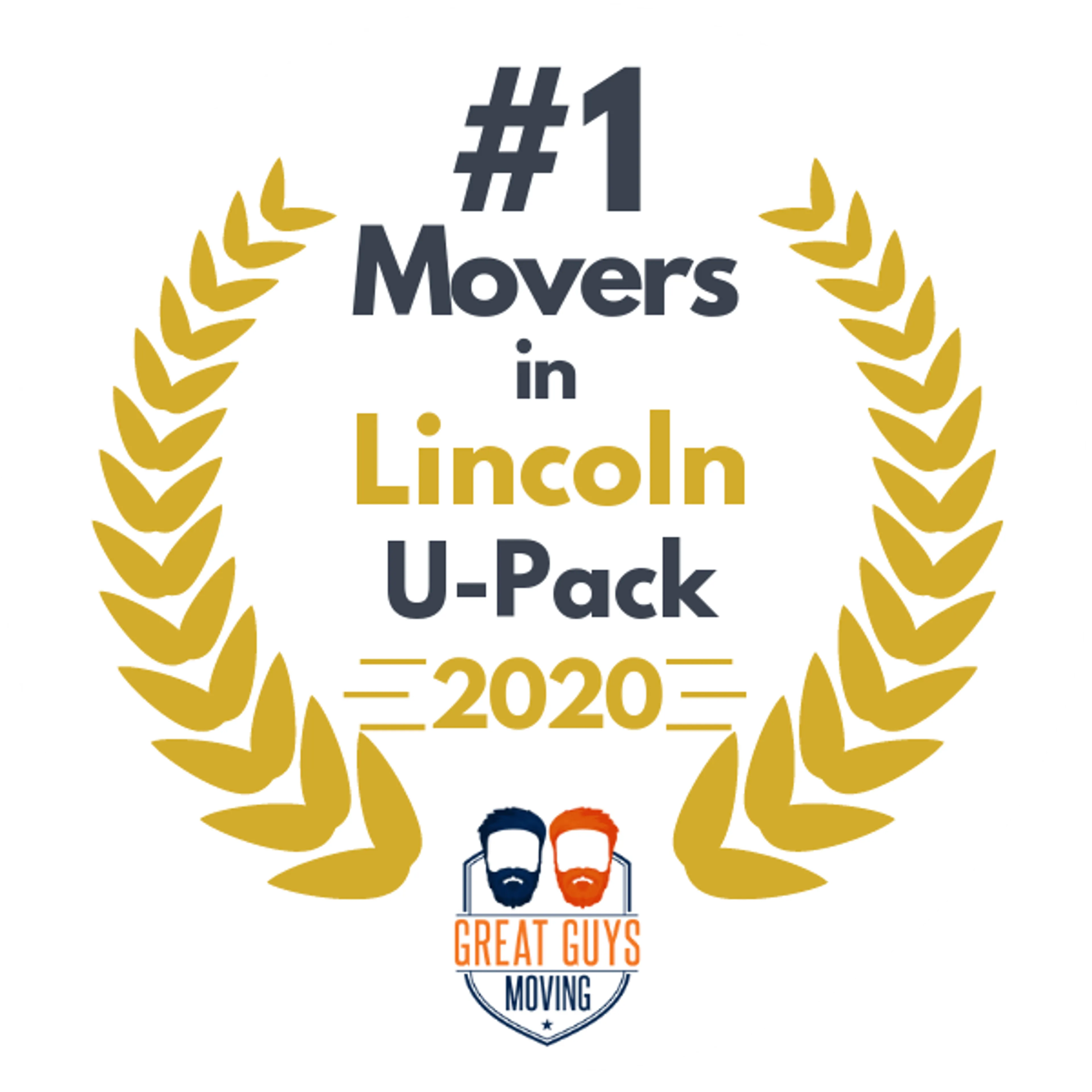 #1 Ranked Movers in Lincoln, NE 2020 award