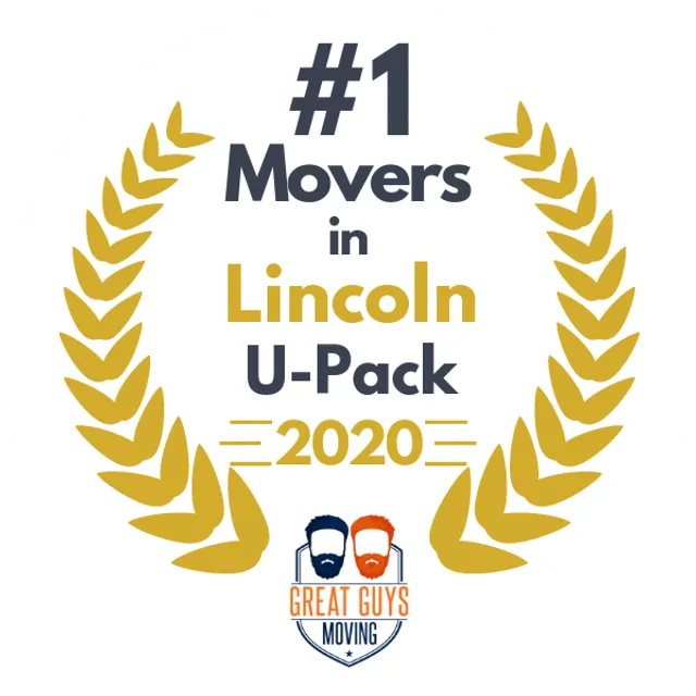 #1 Ranked Movers in Lincoln, NE 2020 award