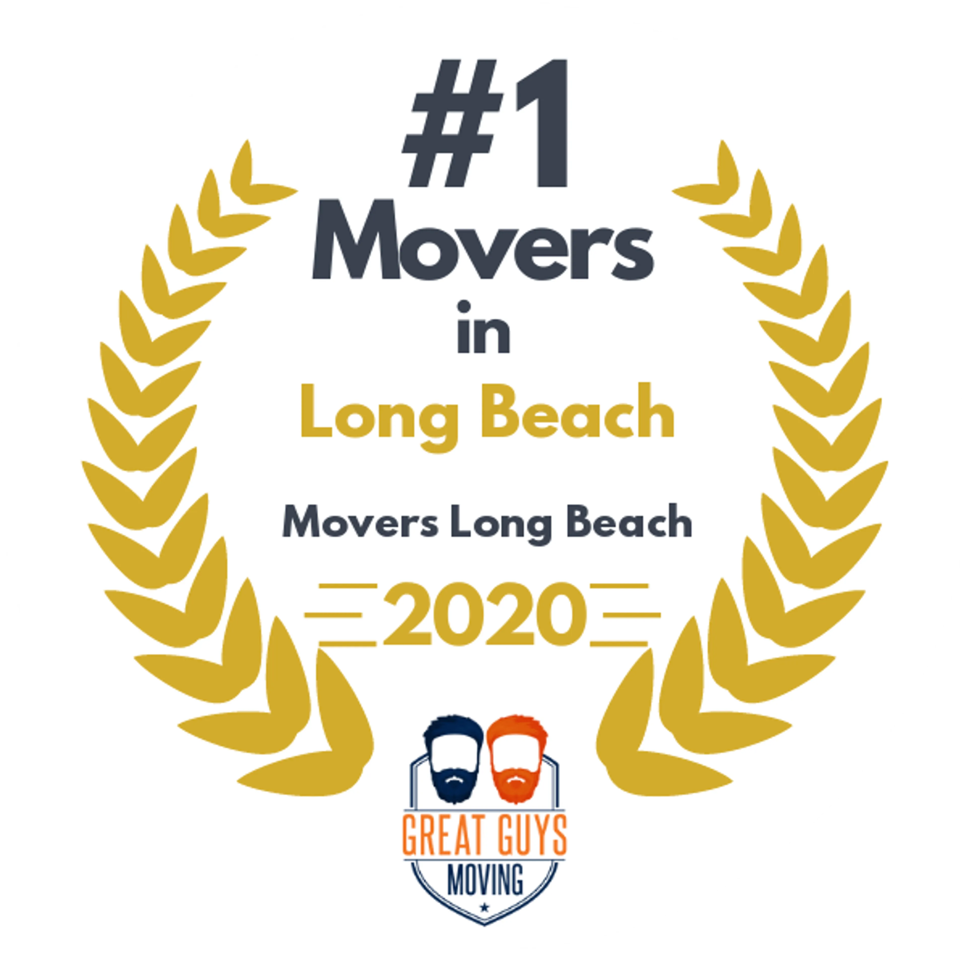 #1 Ranked Movers in Long Beach, CA 2020 award