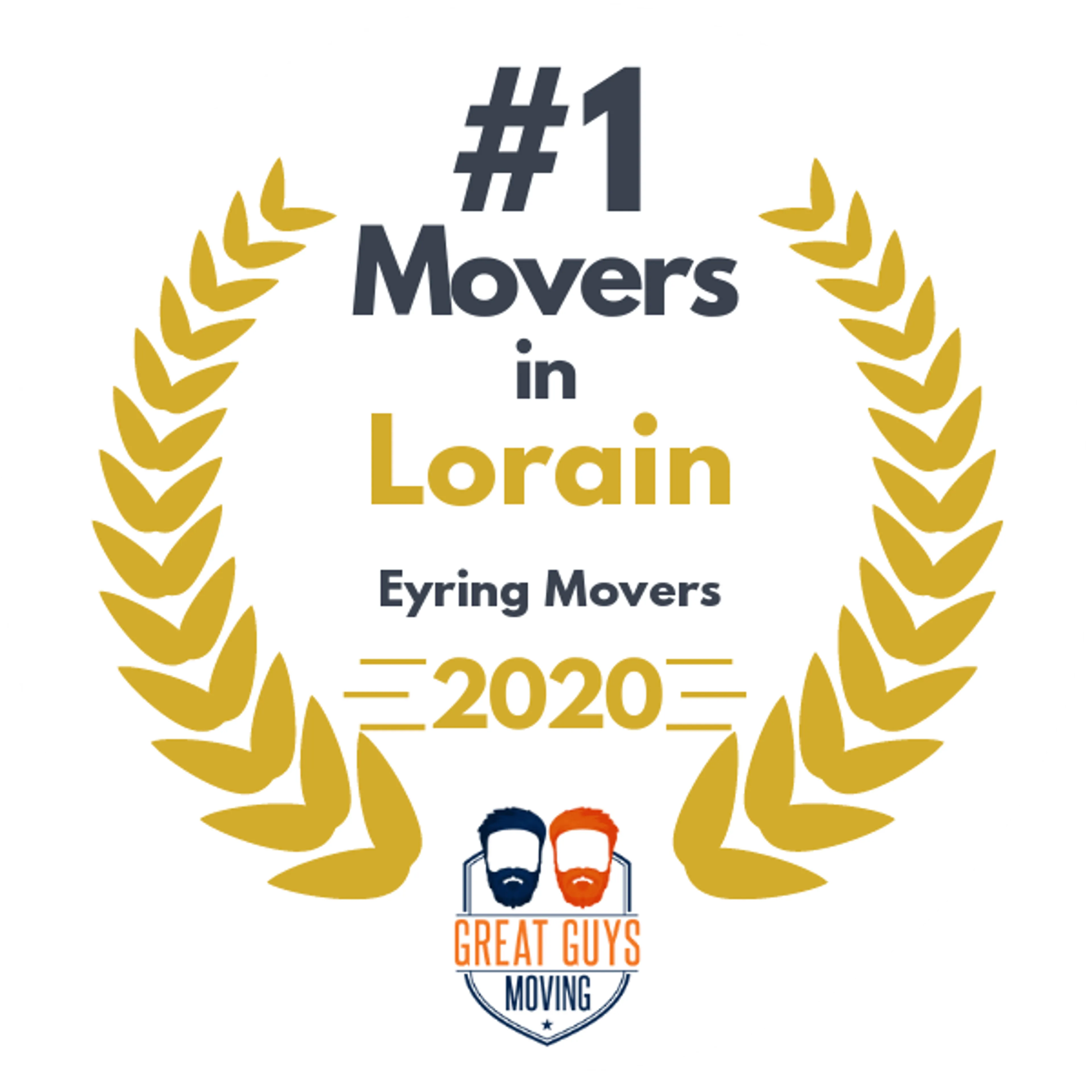 #1 Ranked Movers in Cleveland, OH 2020 award