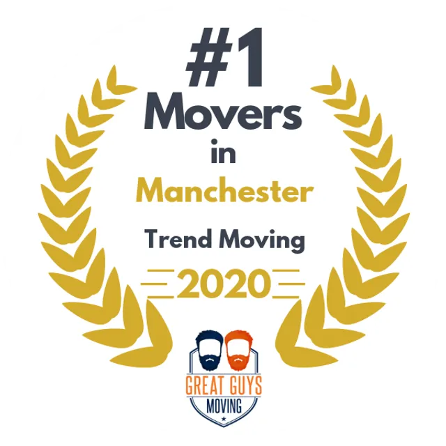 #1 Ranked Movers in Manchester, NH 2020 award