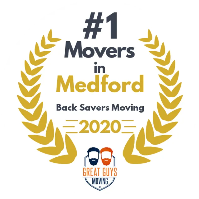 #1 Ranked Movers in Medford, OR 2020 award