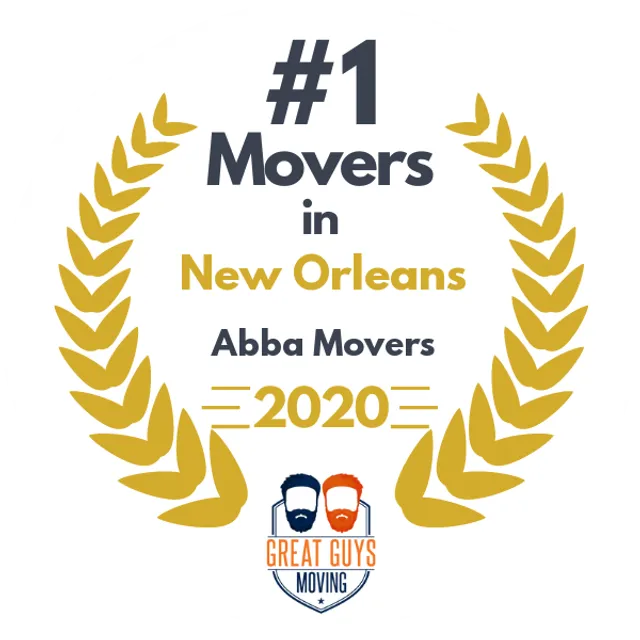 #1 Ranked Movers in New Orleans, LA 2020 award