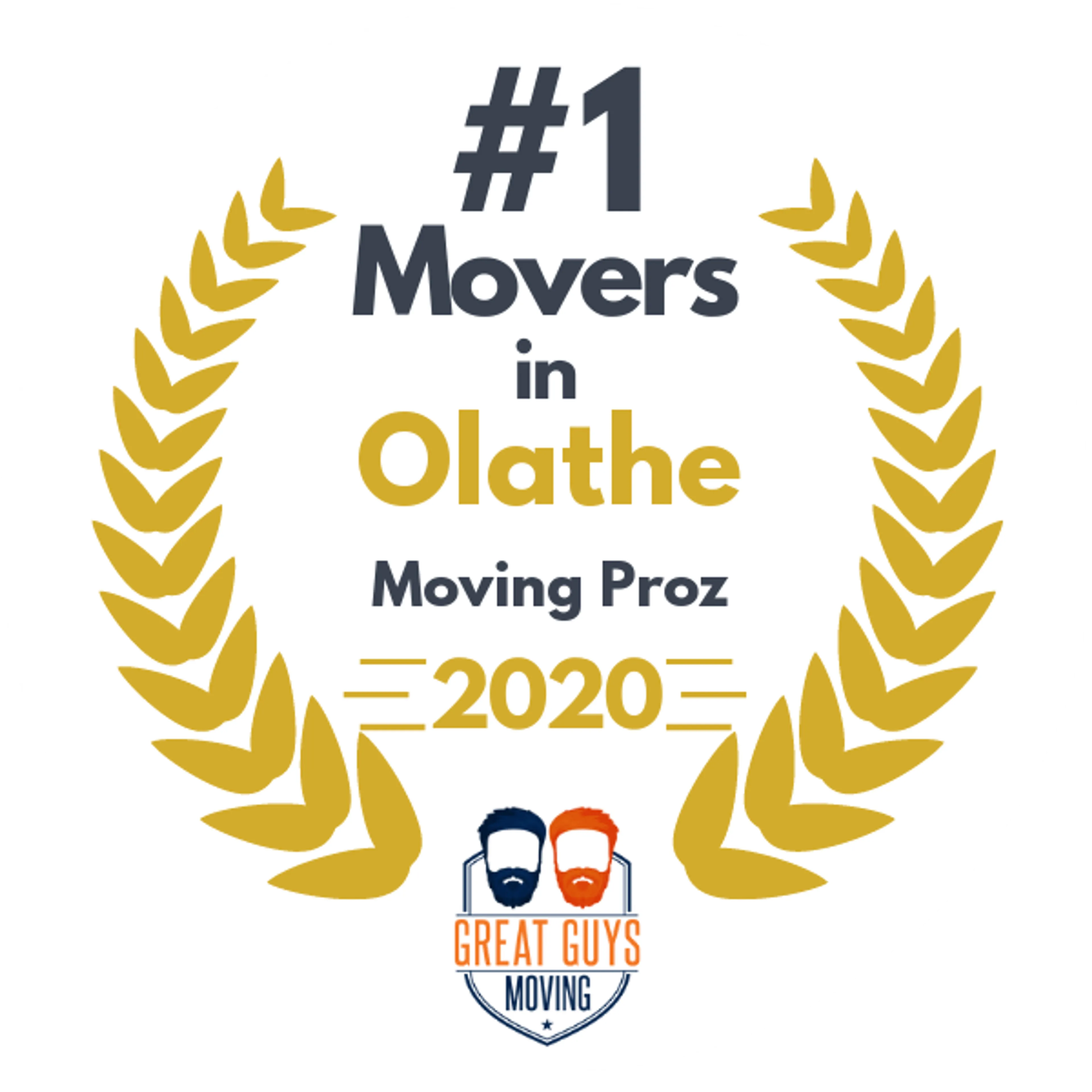#1 Ranked Movers in Lansing, KS 2020 award