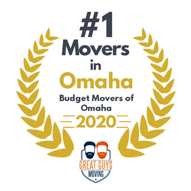 #1 Ranked Movers in Omaha, NE 2020 award