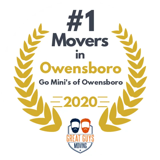 #1 Ranked Movers in Owensboro, KY 2020 award