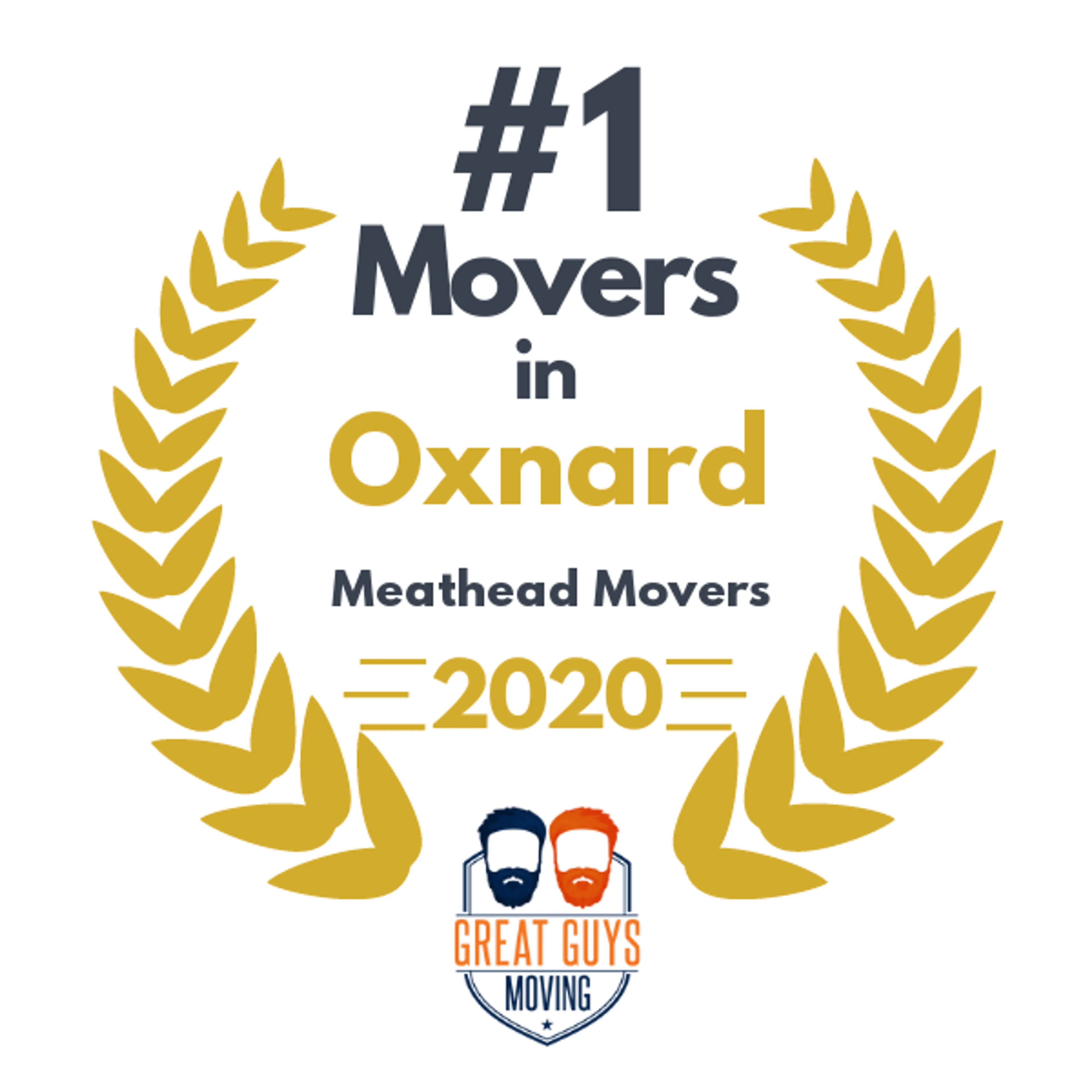 #1 Ranked Movers in Santa Clarita, CA 2020 award