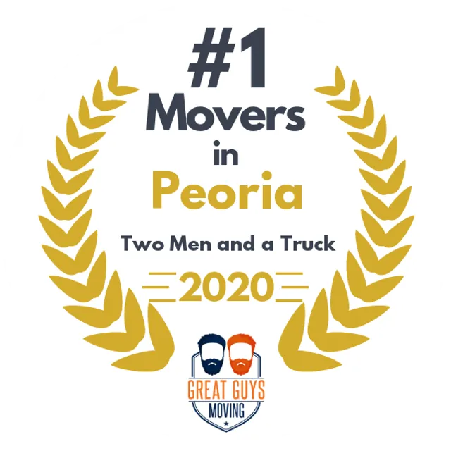 #1 Ranked Movers in Peoria, AZ 2020 award