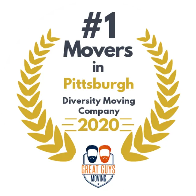 #1 Ranked Movers in Pittsburgh, PA 2020 award