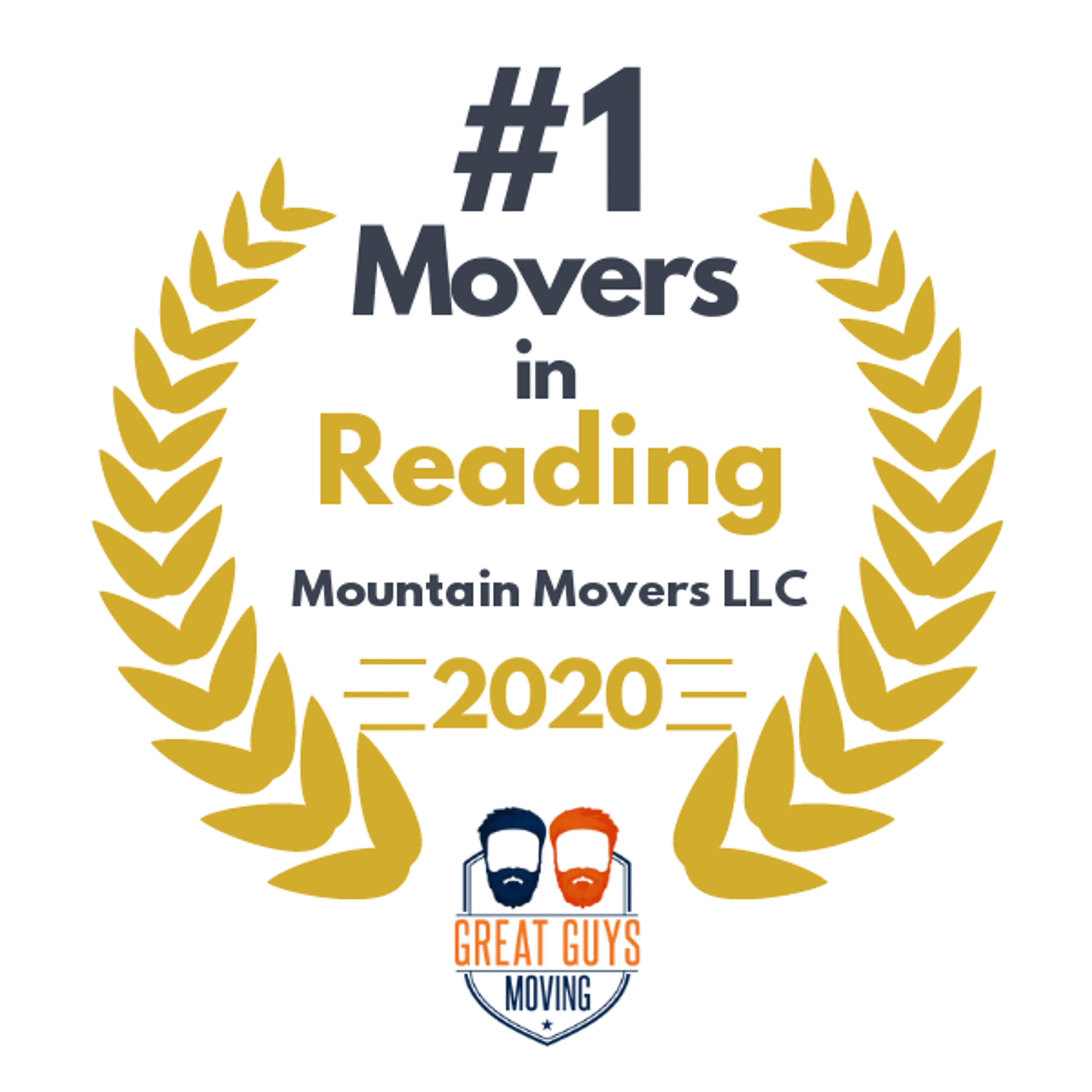 #1 Ranked Movers in Allentown, PA 2020 award