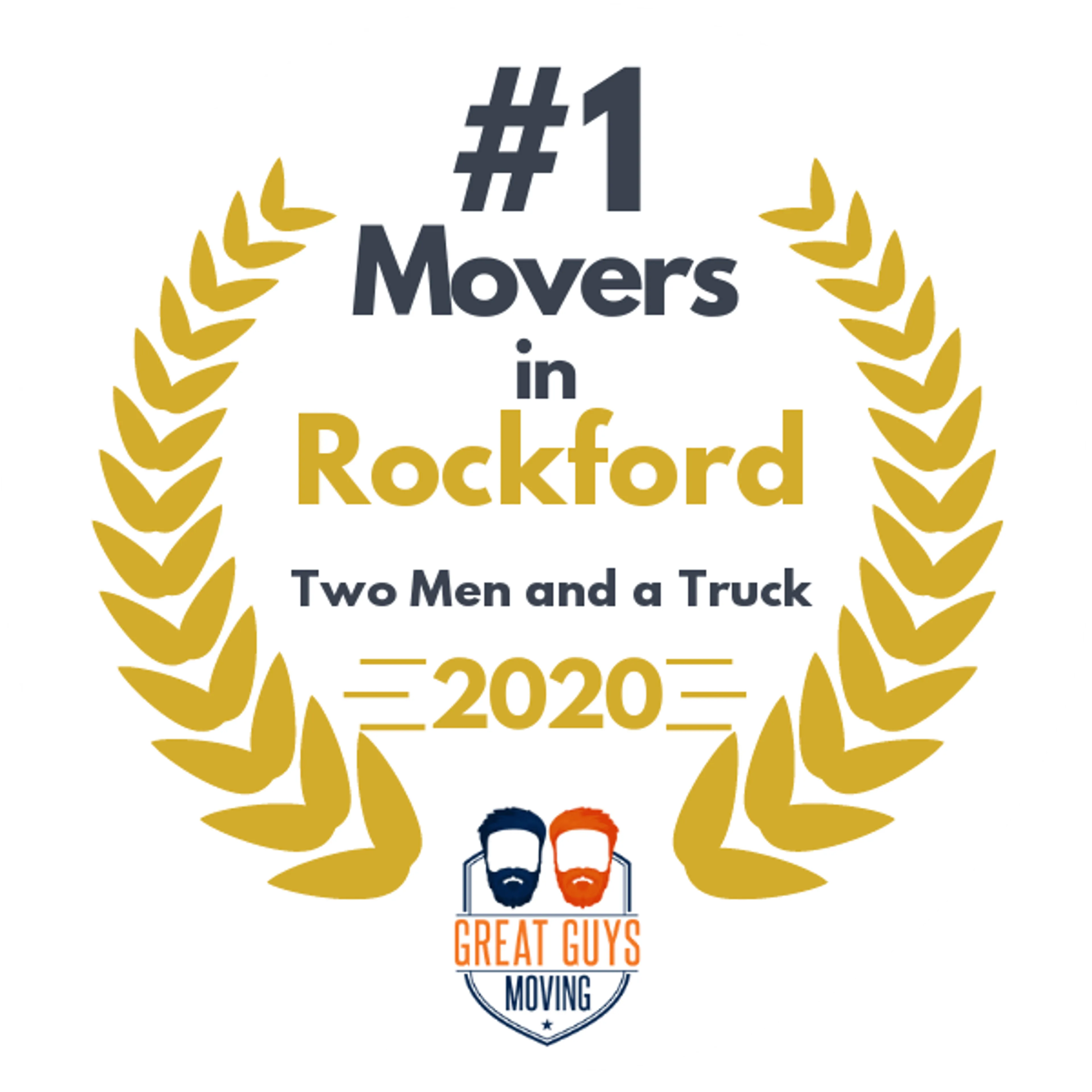 #1 Ranked Movers in Rockford, IL 2020 award