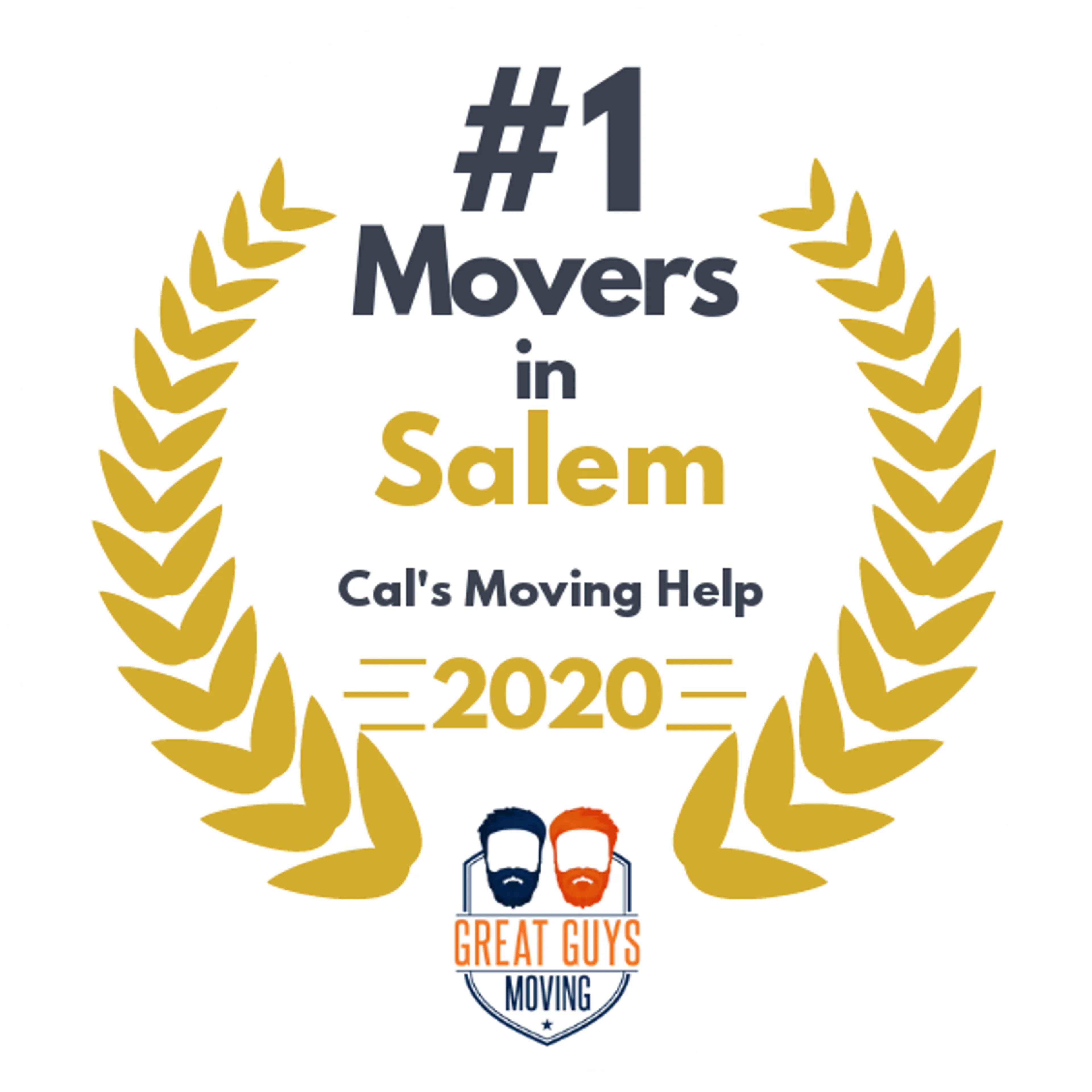 #1 Ranked Movers in Portland, OR 2020 award