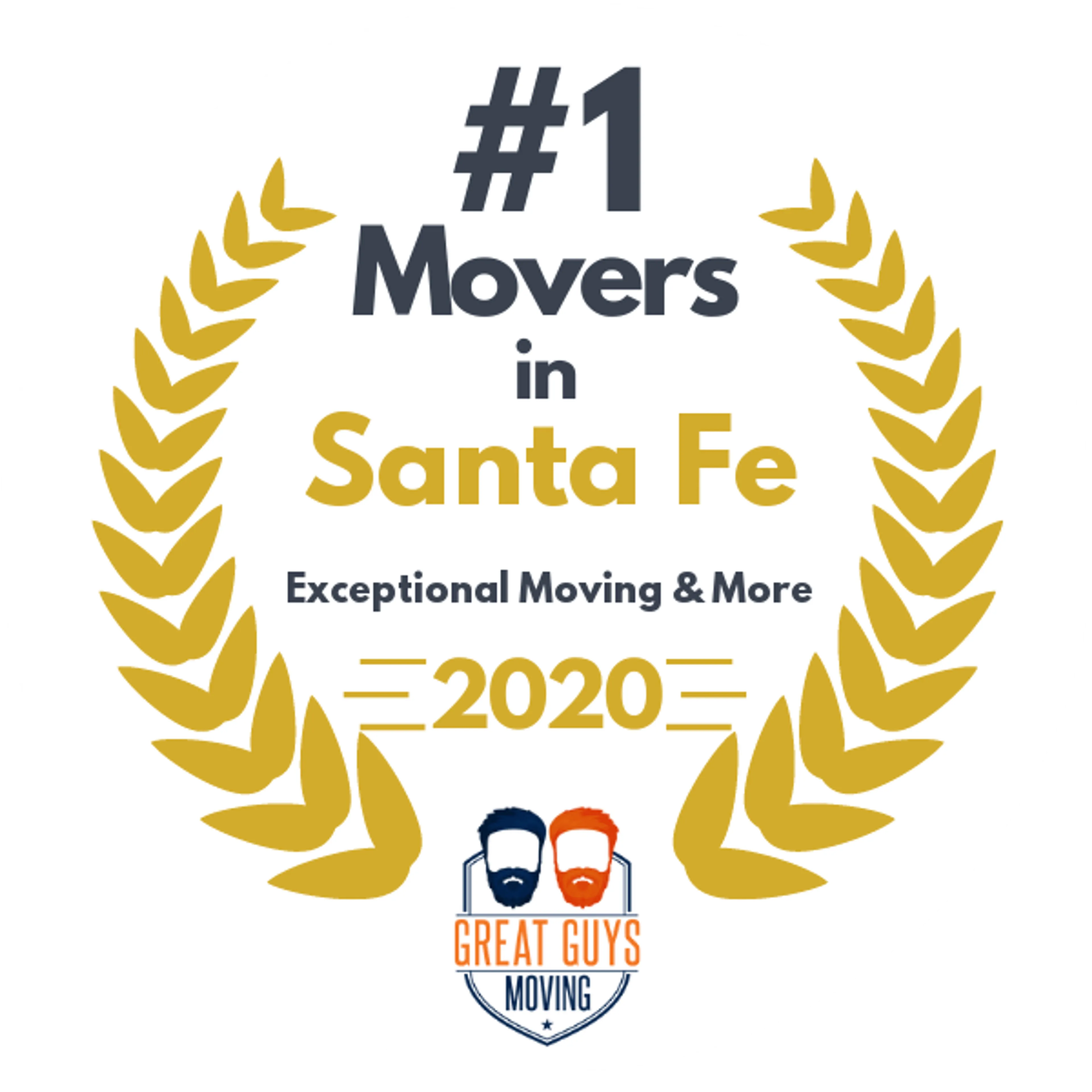 #1 Ranked Movers in Albuquerque, NM 2020 award