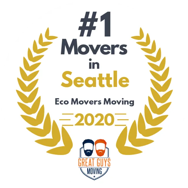 #1 Ranked Movers in Seattle, WA 2020 award