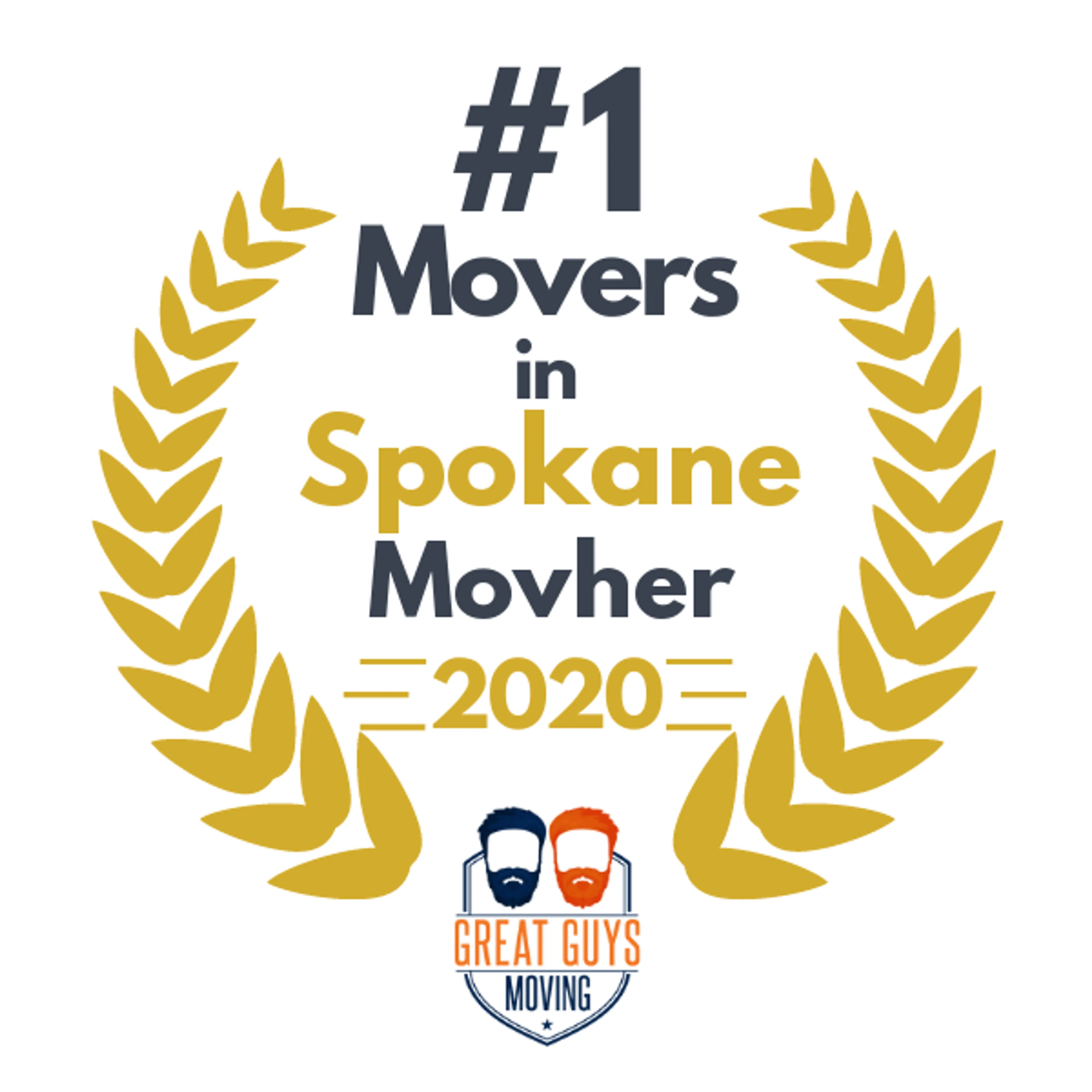 #1 Ranked Movers in Spokane, WA 2020 award
