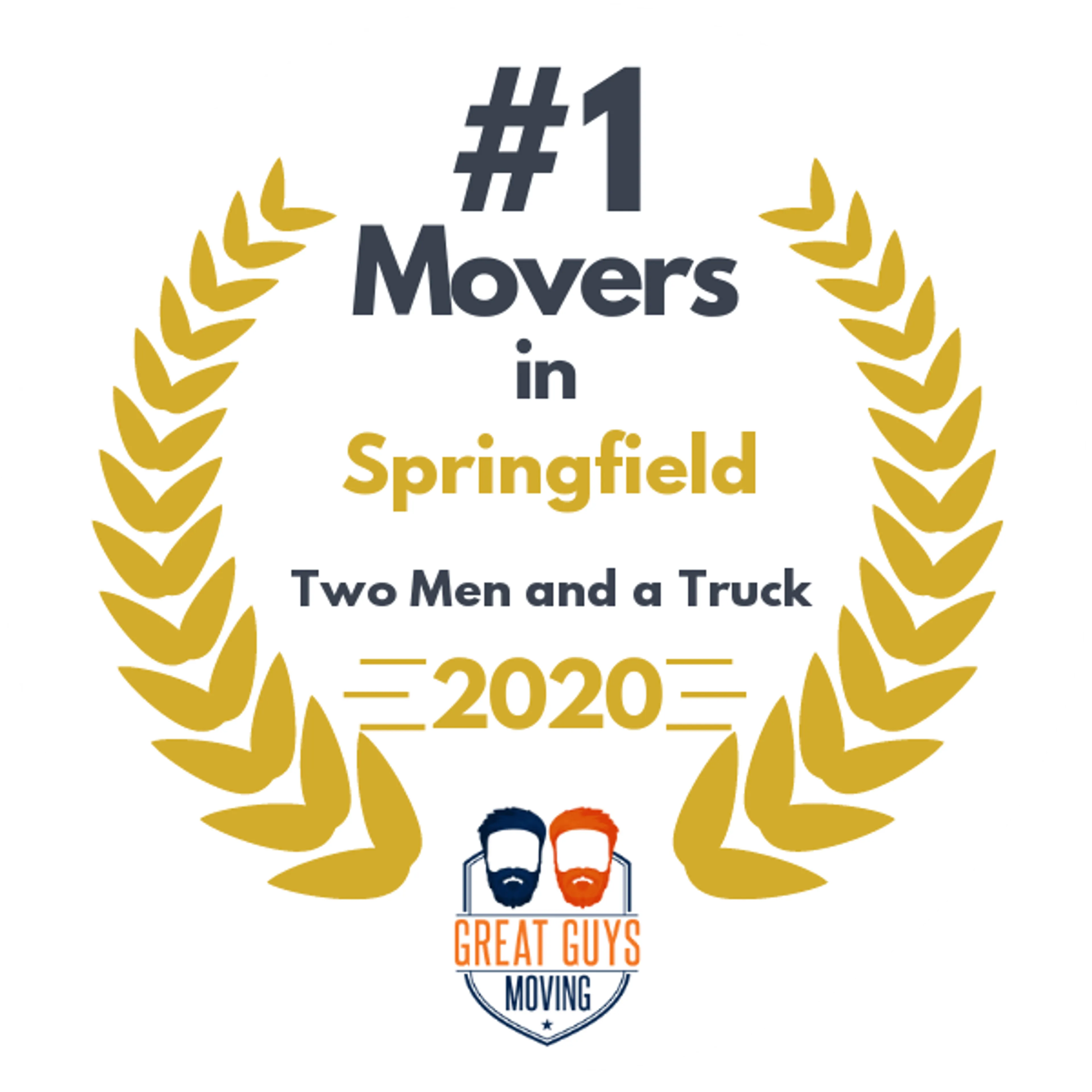 #1 Ranked Movers in Springfield, IL 2020 award