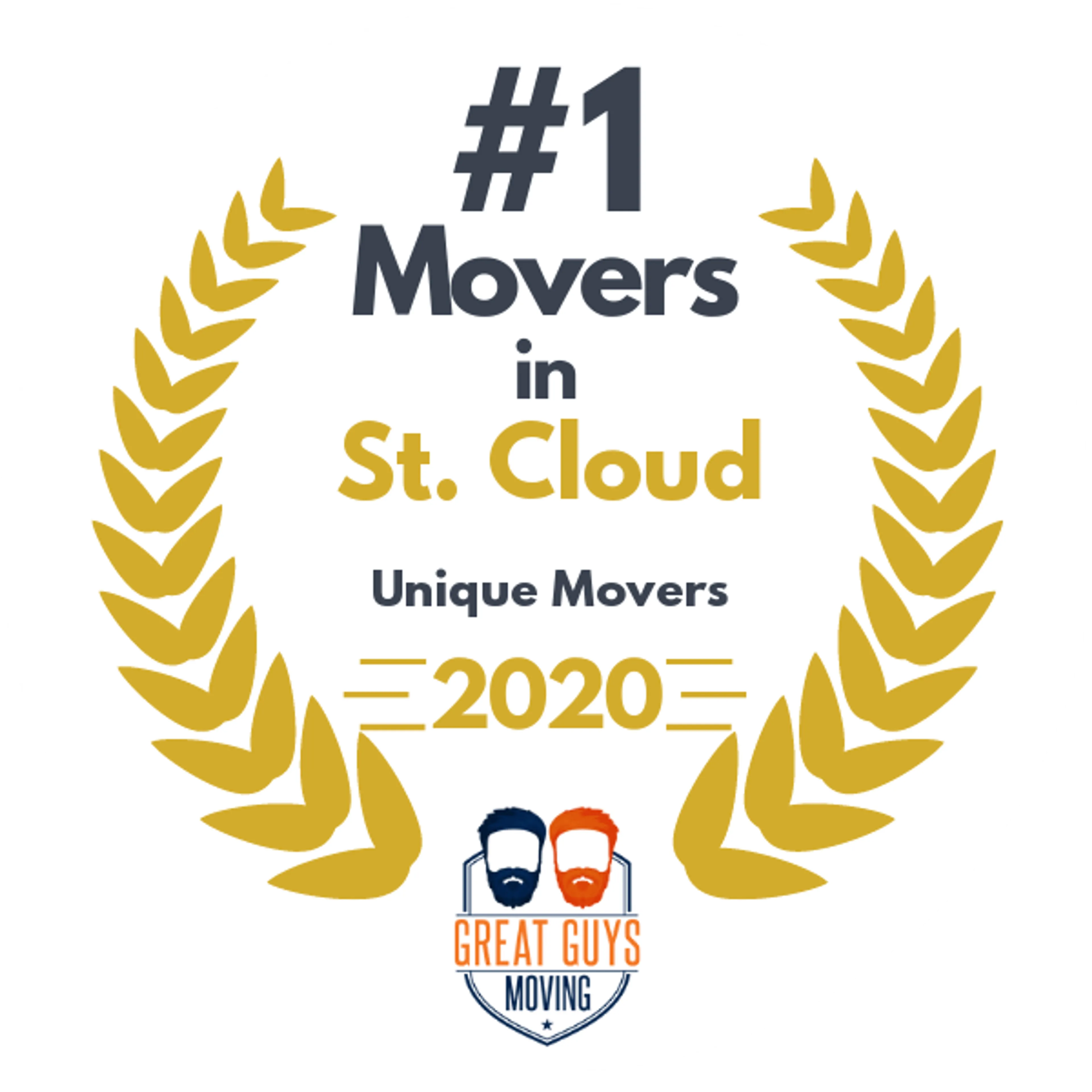 #1 Ranked Movers in St. Cloud, MN 2020 award