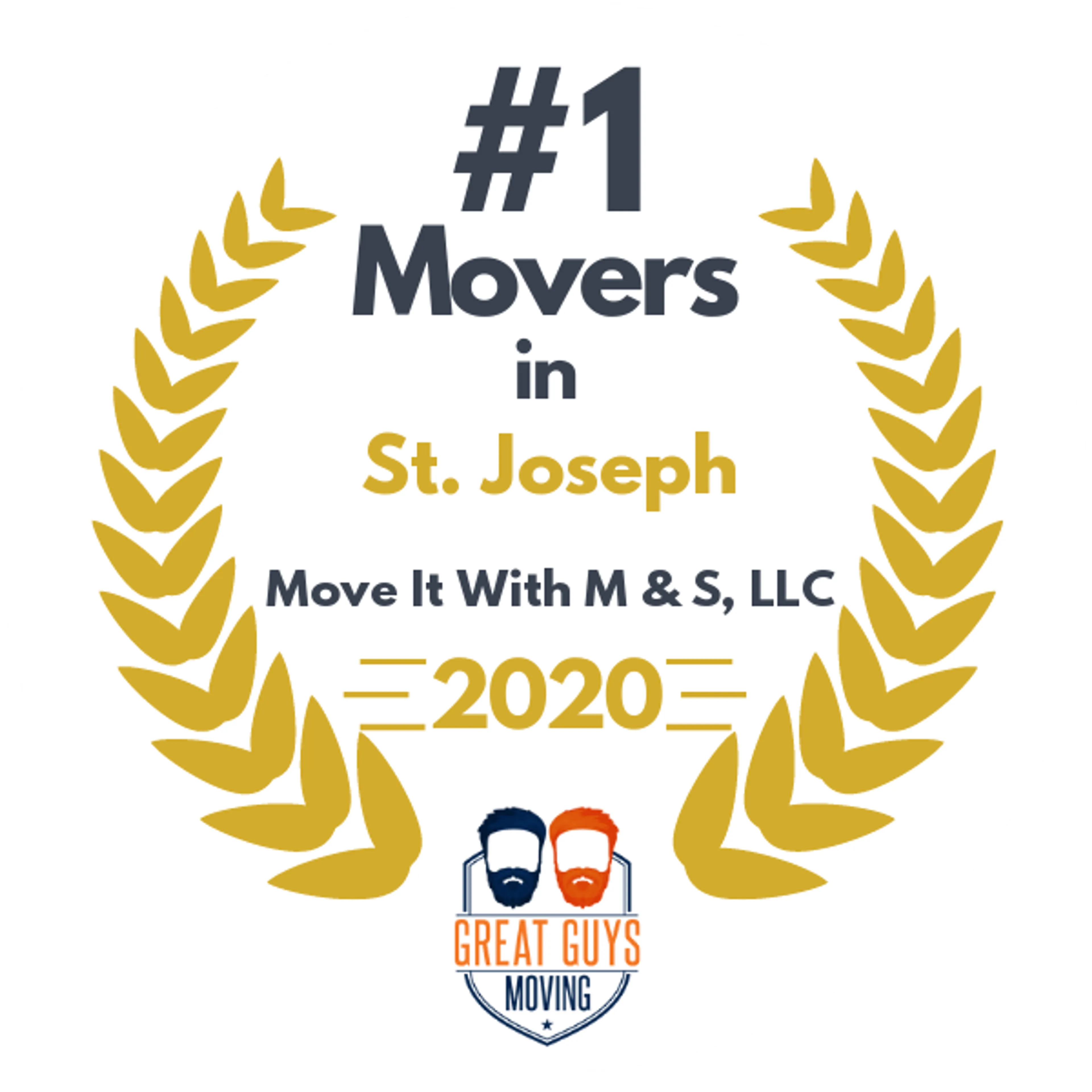 #1 Ranked Movers in St. Joseph, MO 2020 award