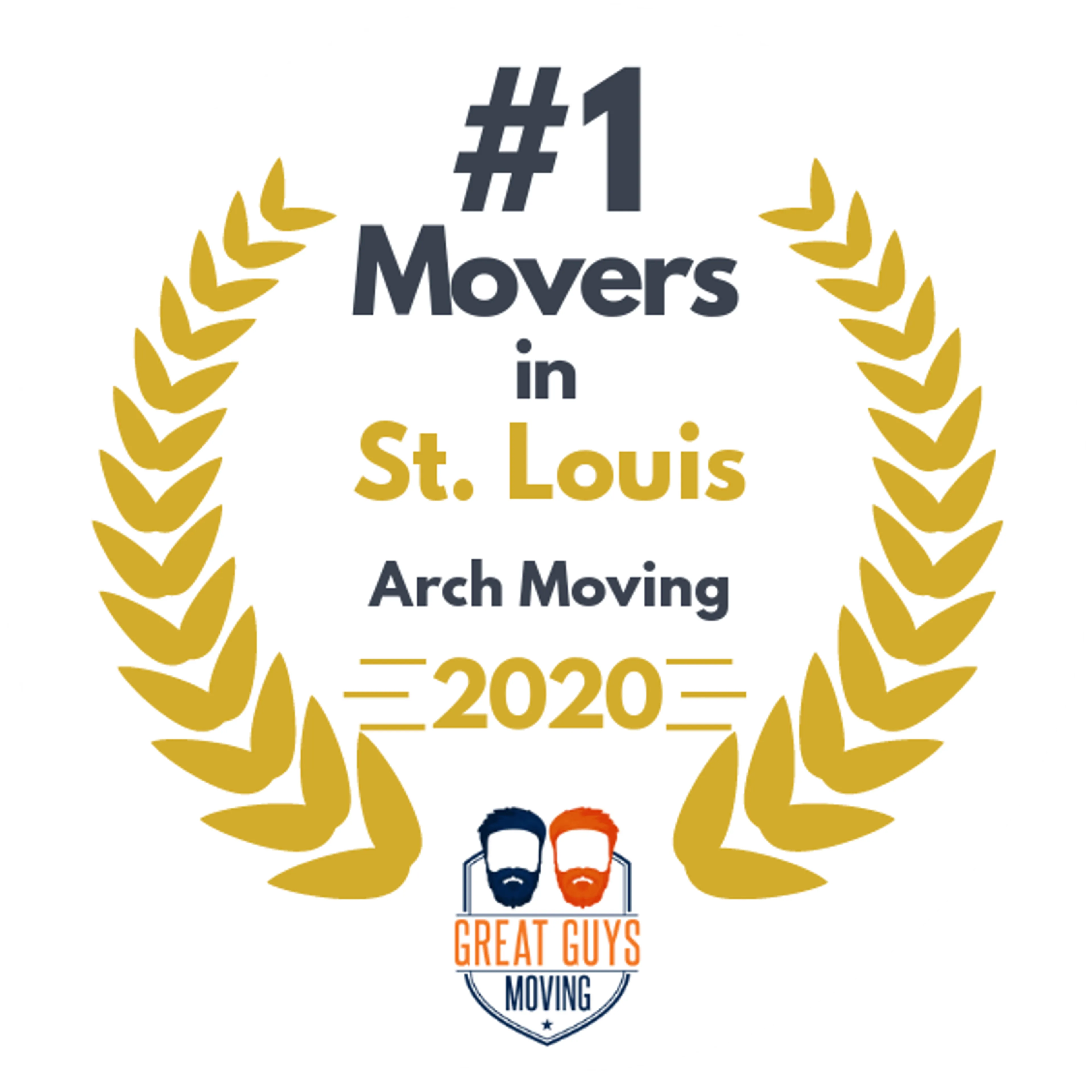 #1 Ranked Movers in St. Louis, MO 2020 award