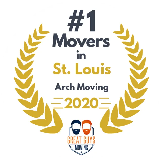 #1 Ranked Movers in St. Louis, MO 2020 award