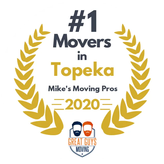 #1 Ranked Movers in Topeka, KS 2020 award