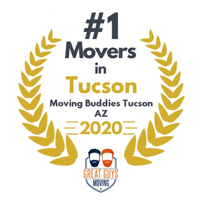 #1 Ranked Movers in Tucson, AZ 2020 award