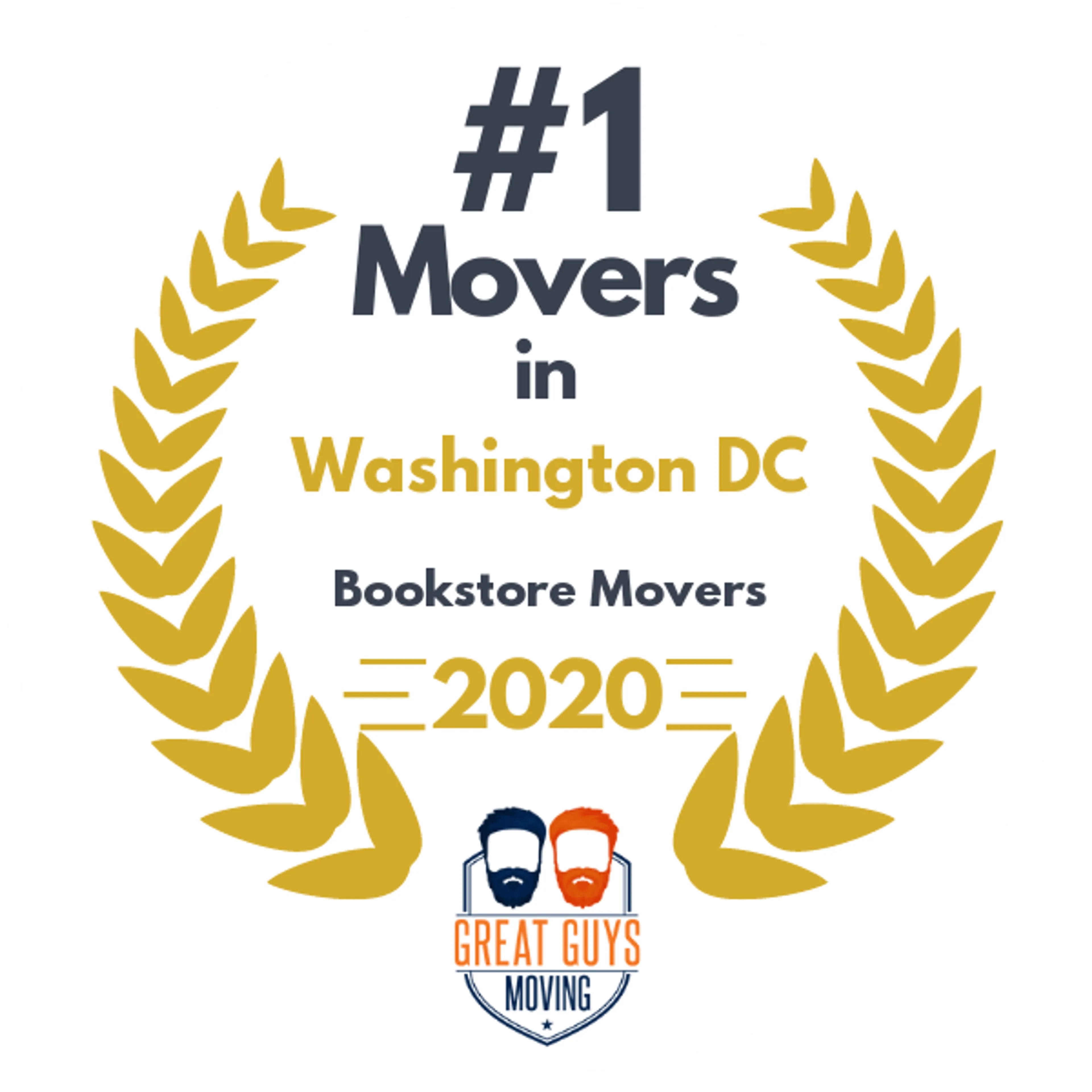 #1 Ranked Movers in Washington DC, DC 2020 award