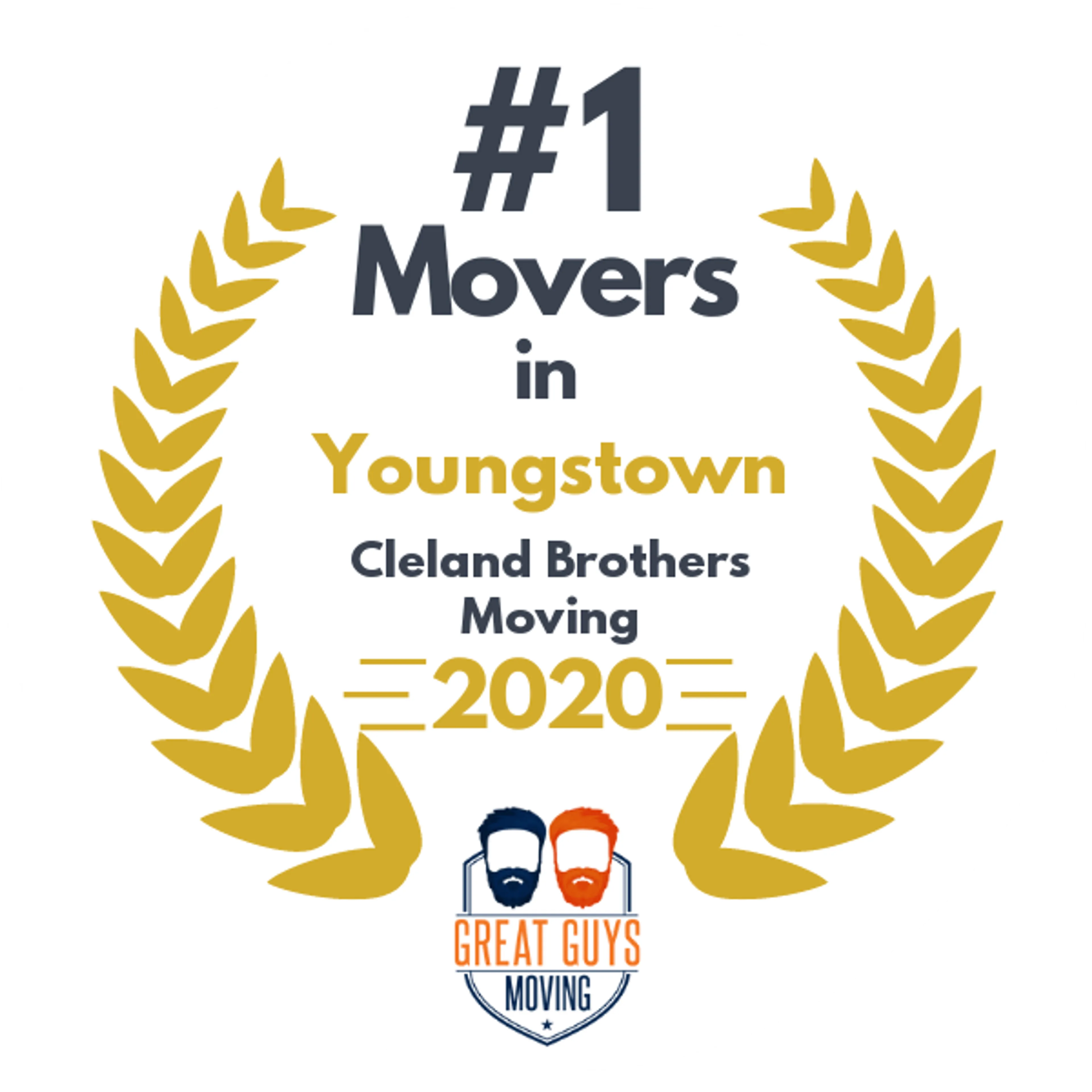 #1 Ranked Movers in Cleveland, OH 2020 award
