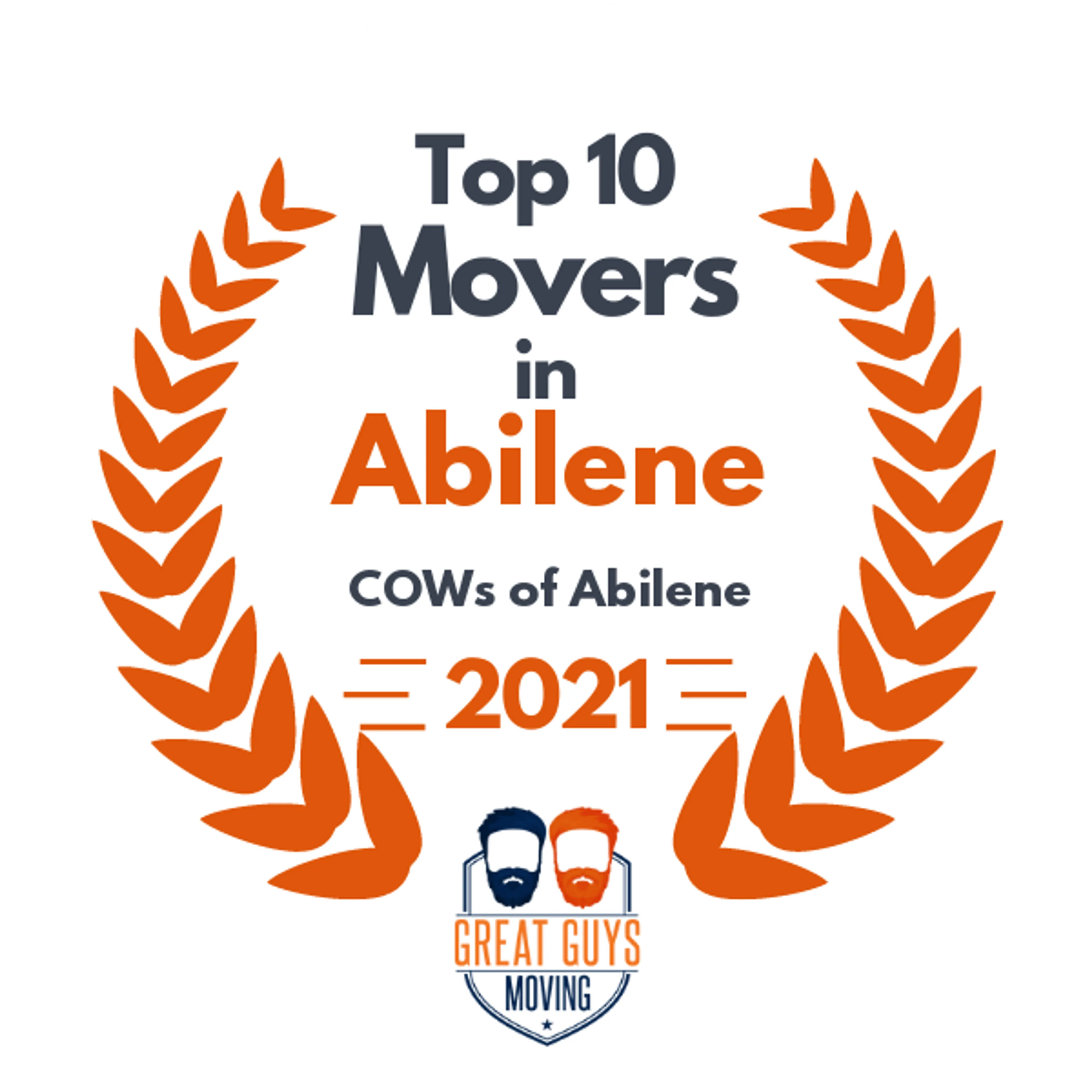 Top 10 Movers in Abilene, TX 2021 award