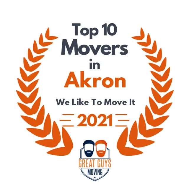 Top 10 Movers in Akron, OH 2021 award