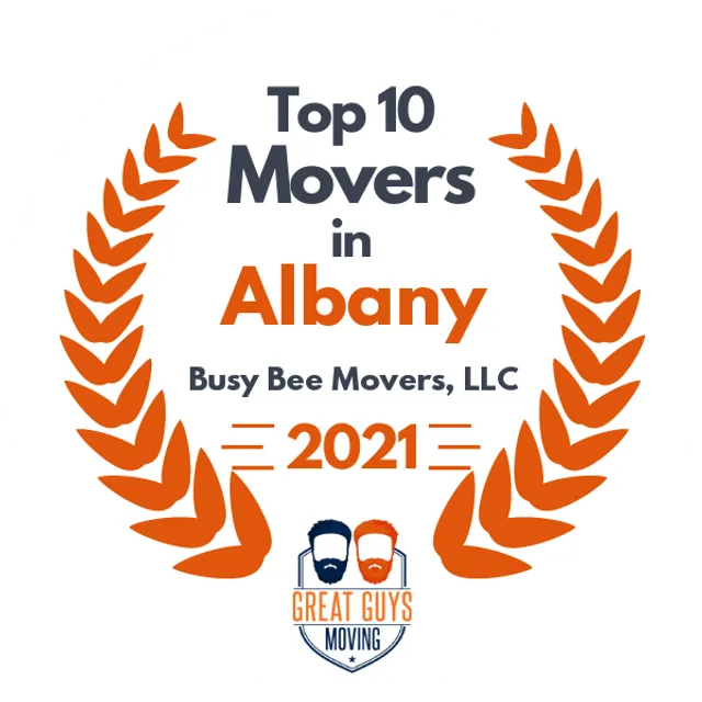 Top 10 Movers in Albany, NY 2021 award