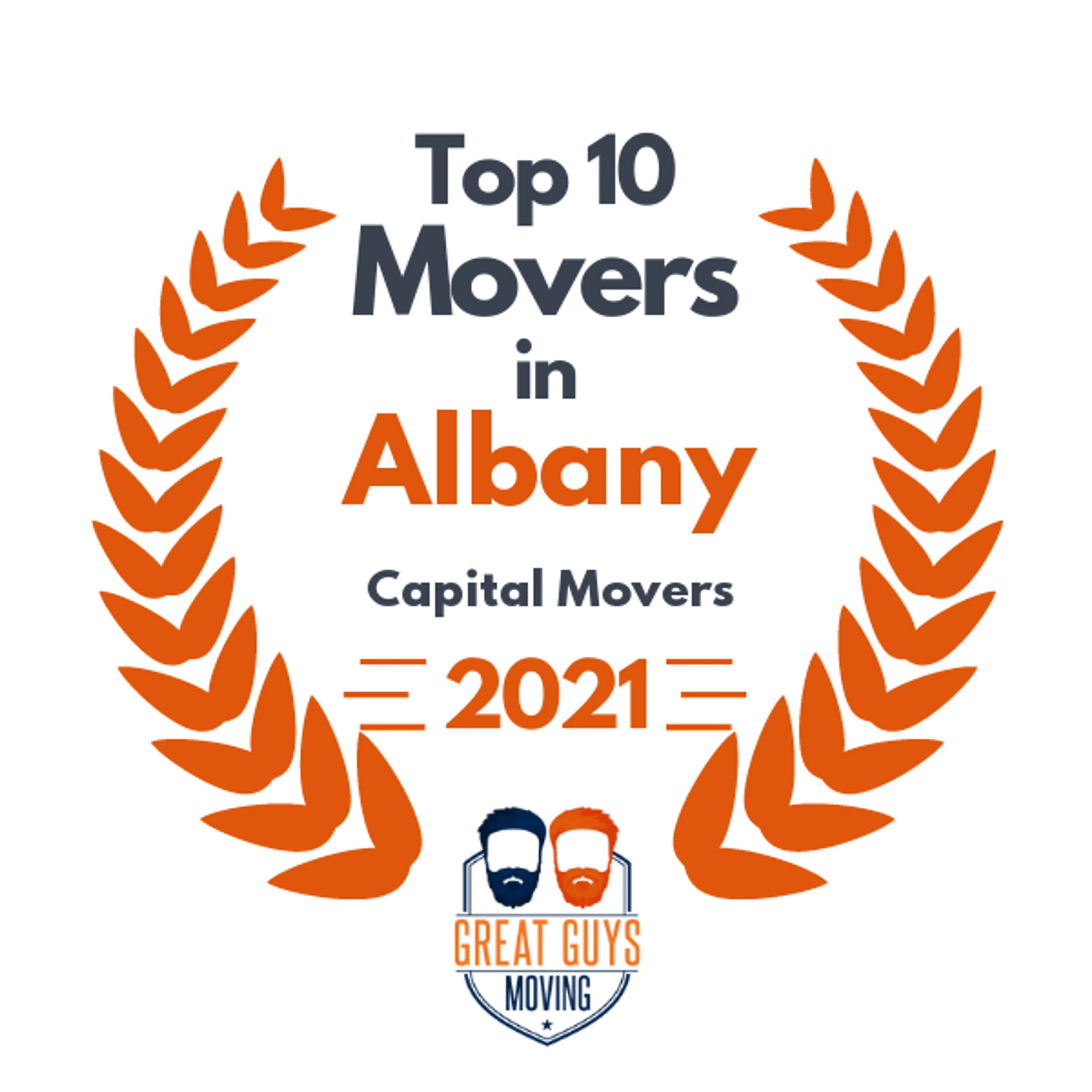Top 10 Movers in Albany, NY 2021 award