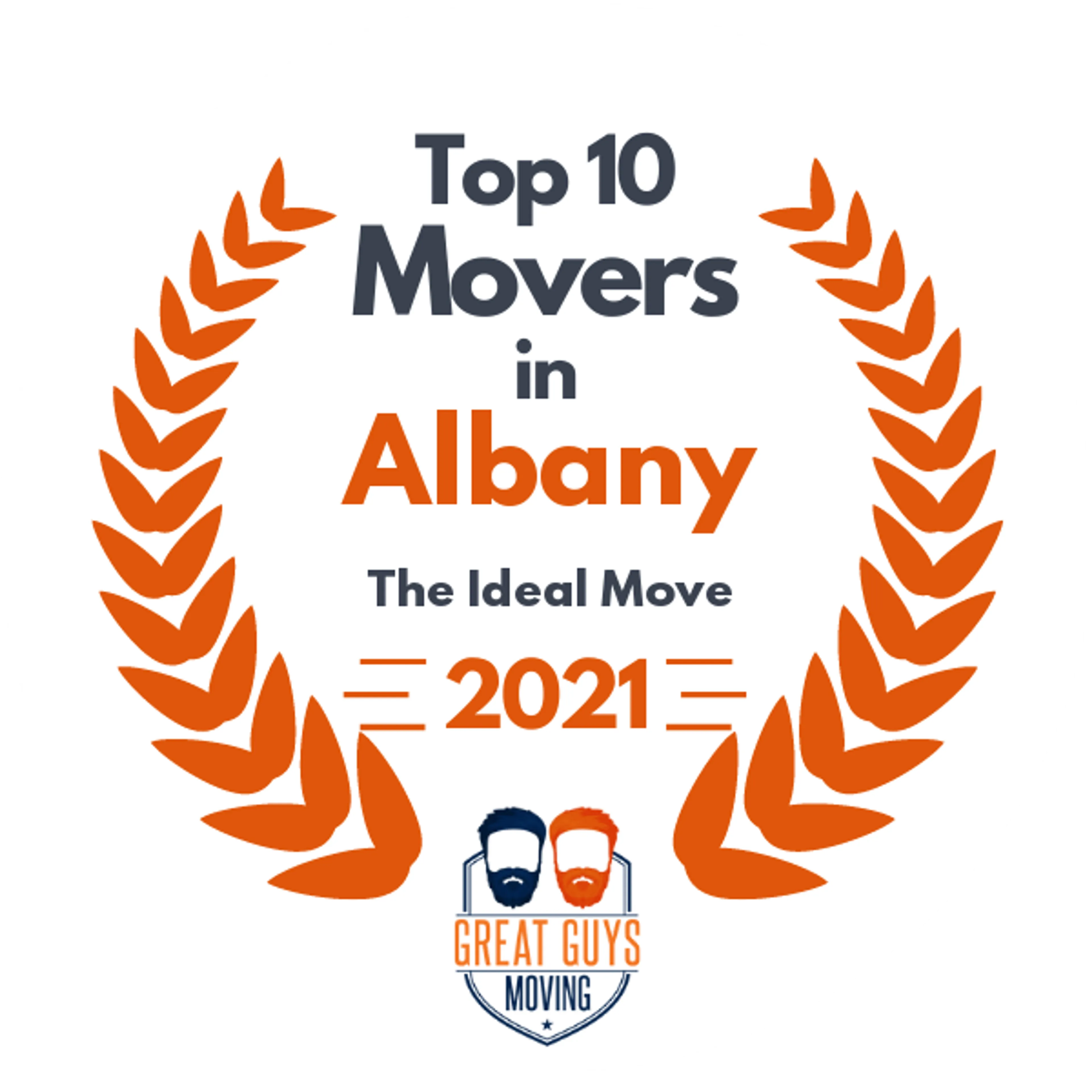 Top 10 Movers in Albany, NY 2021 award