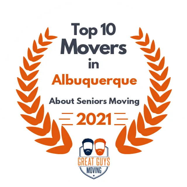 Top 10 Movers in Albuquerque, NM 2021 award