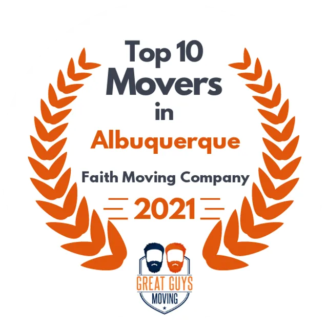 Top 10 Movers in Albuquerque, NM 2021 award