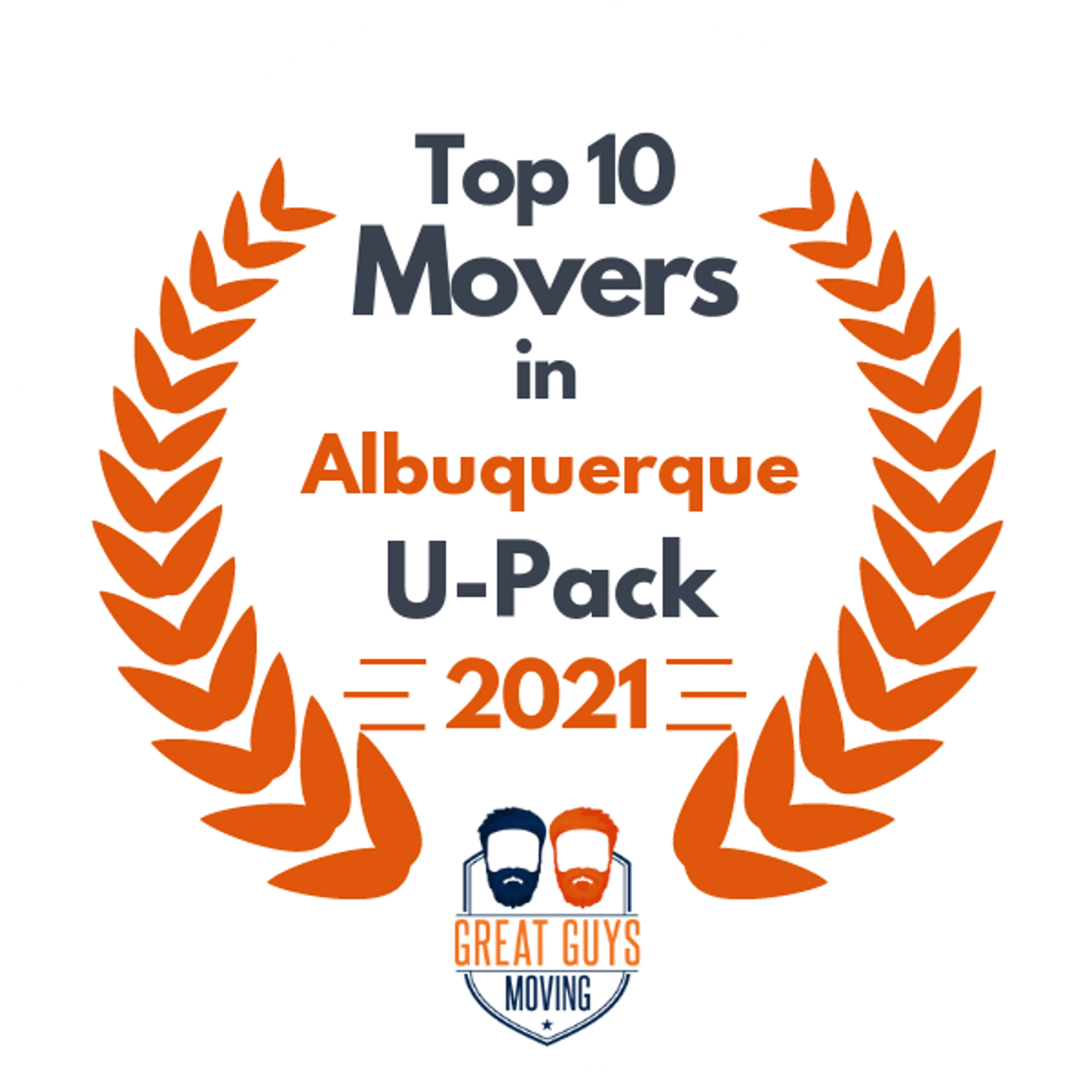 Top 10 Movers in Albuquerque, NM 2021 award