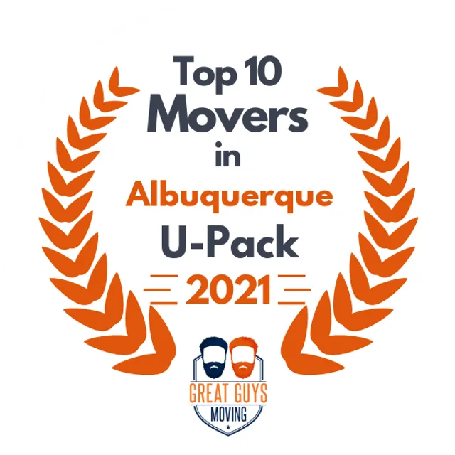 Top 10 Movers in Albuquerque, NM 2021 award