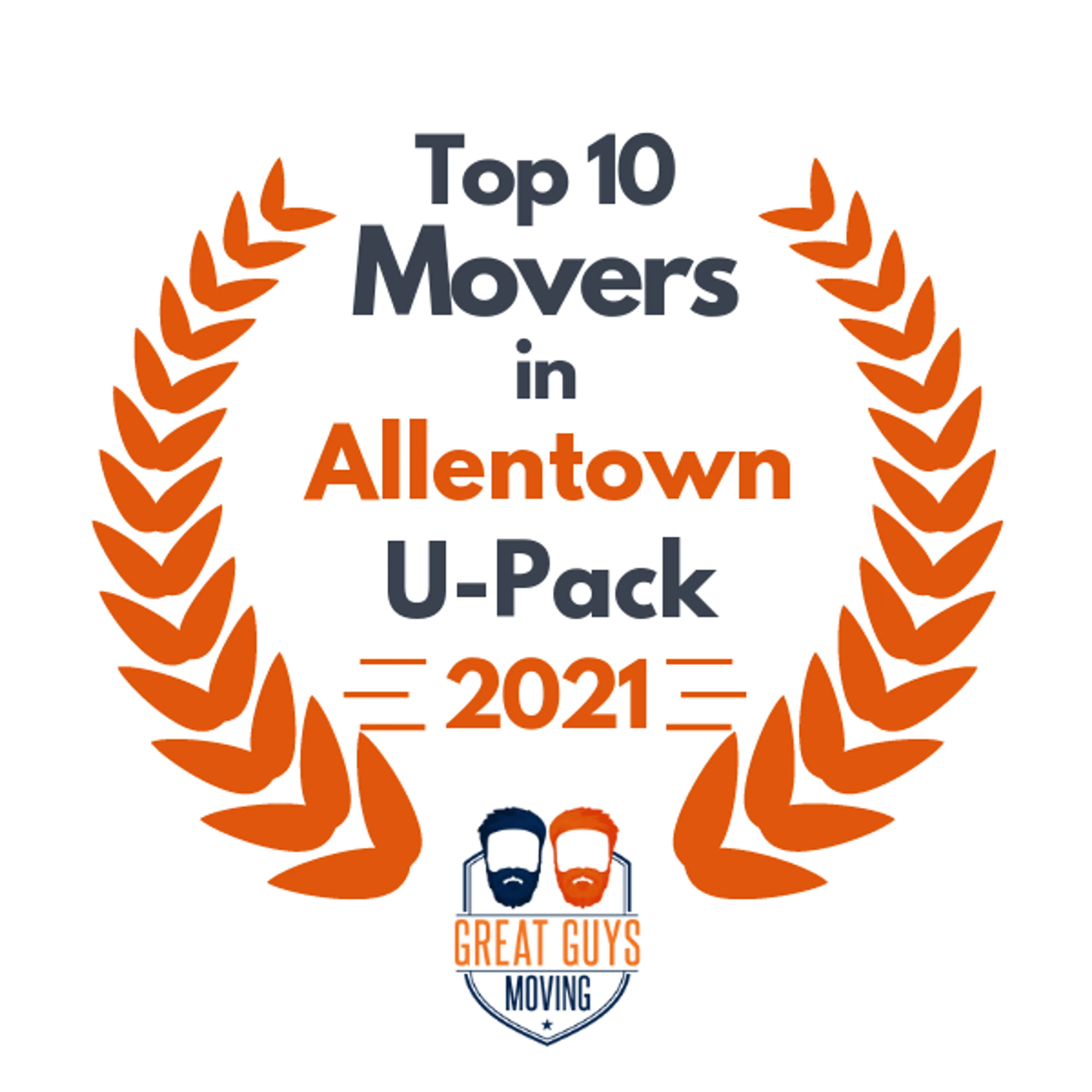 Top 10 Movers in Allentown, PA 2021 award