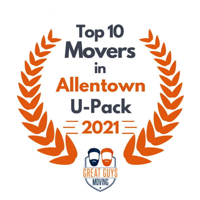 Top 10 Movers in Allentown, PA 2021 award