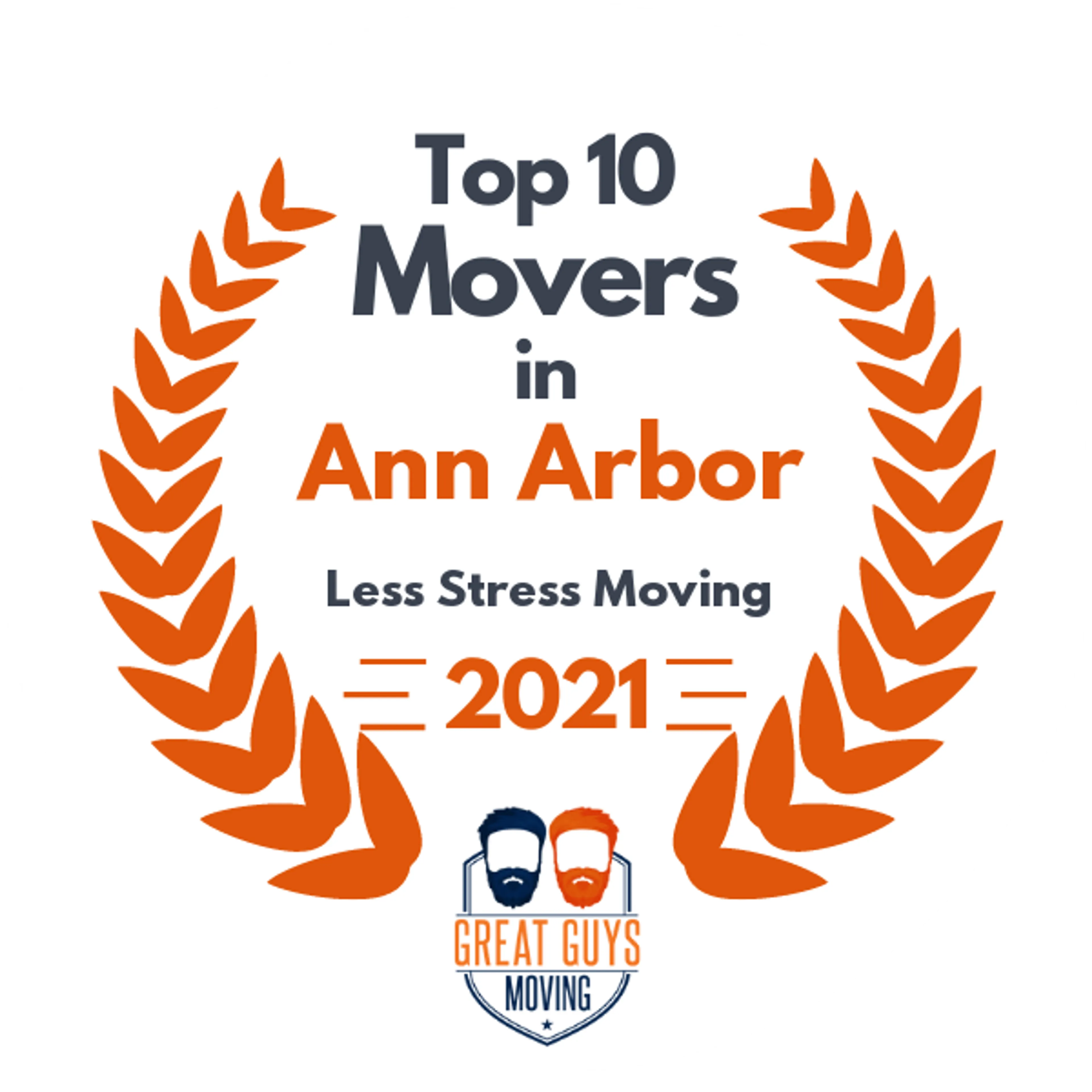 Top 10 Movers in Ann Arbor, MI 2021 award