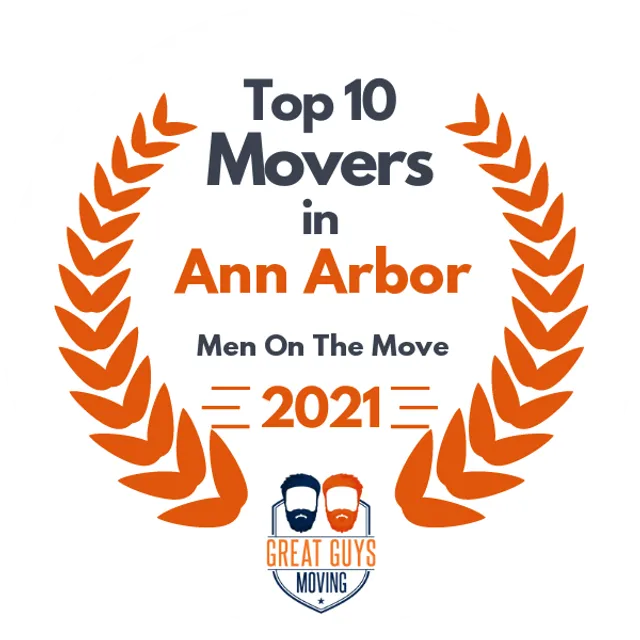 Top 10 Movers in Ann Arbor, MI 2021 award