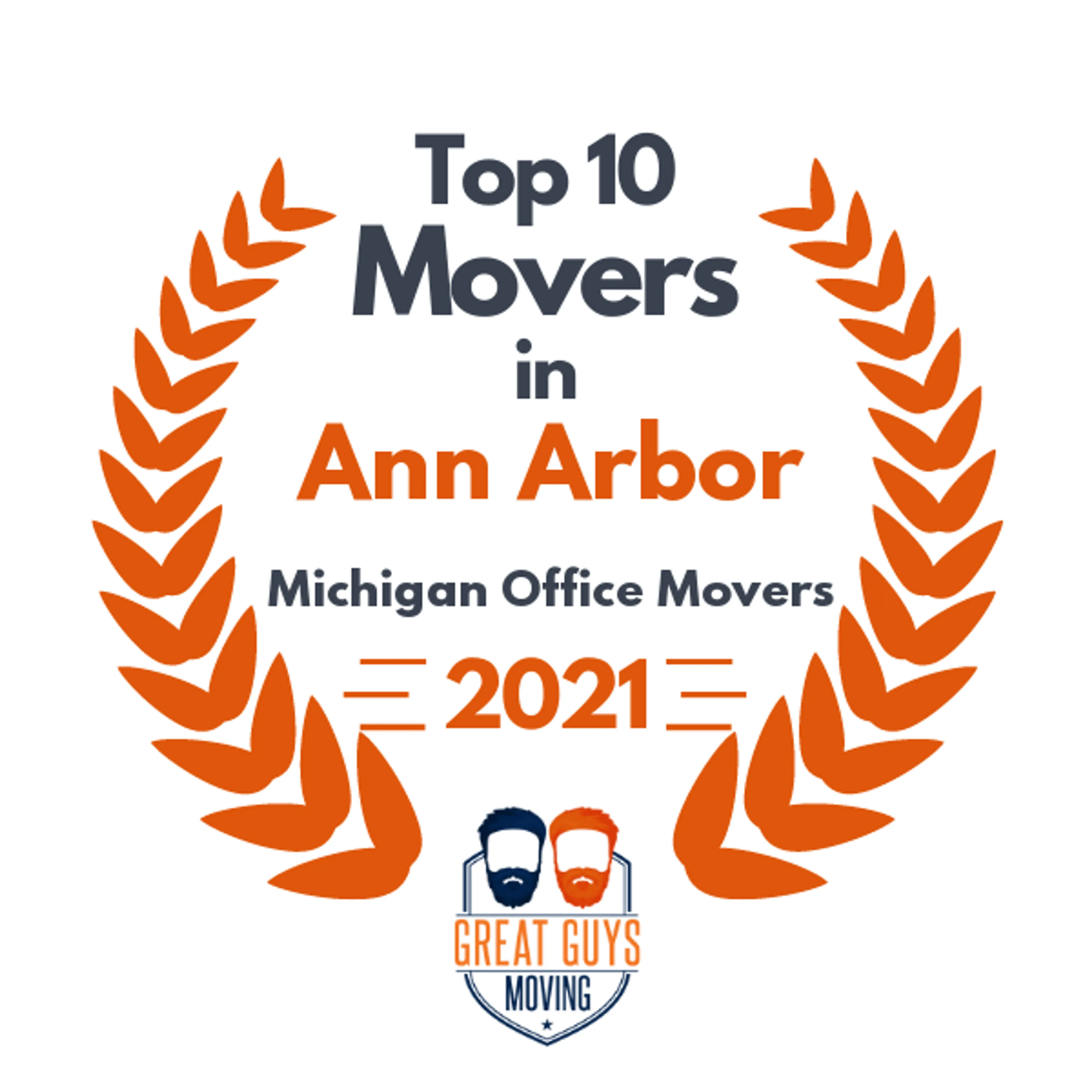Top 10 Movers in Ann Arbor, MI 2021 award