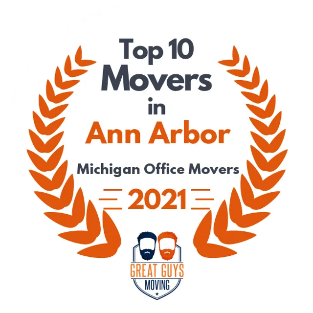 Top 10 Movers in Ann Arbor, MI 2021 award