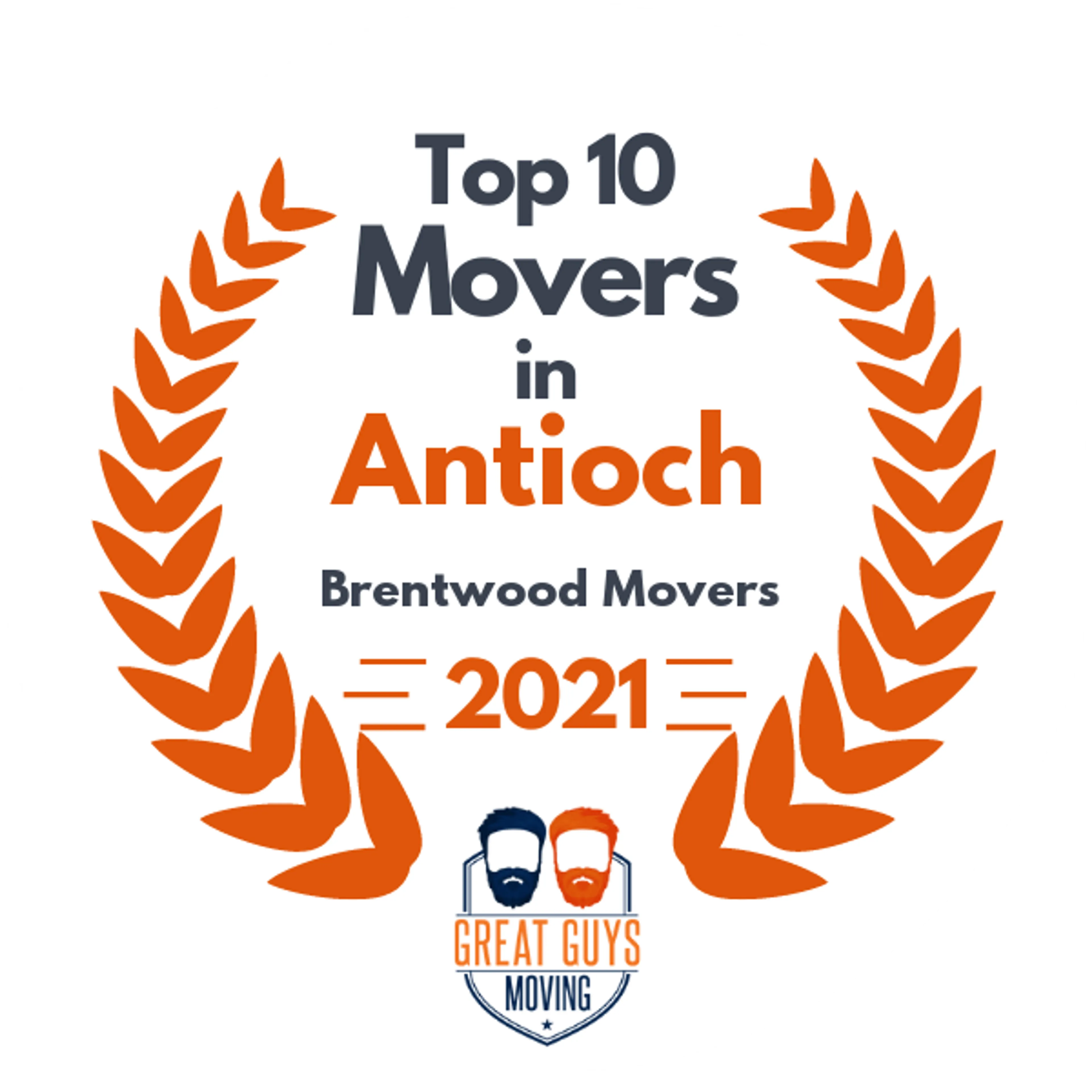 Top 10 Movers in Antioch, CA 2021 award
