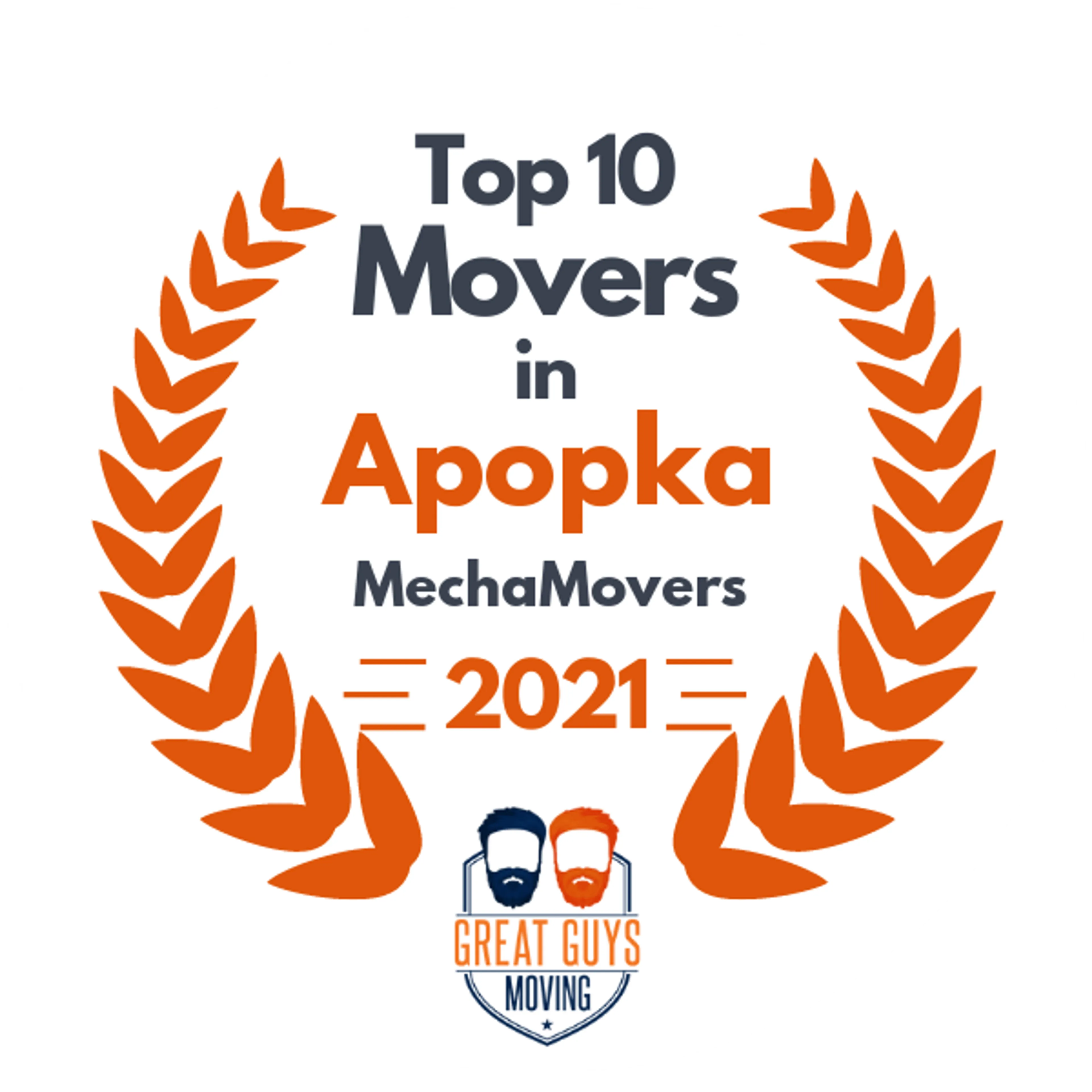 Top 10 Movers in Orlando, FL 2021 award