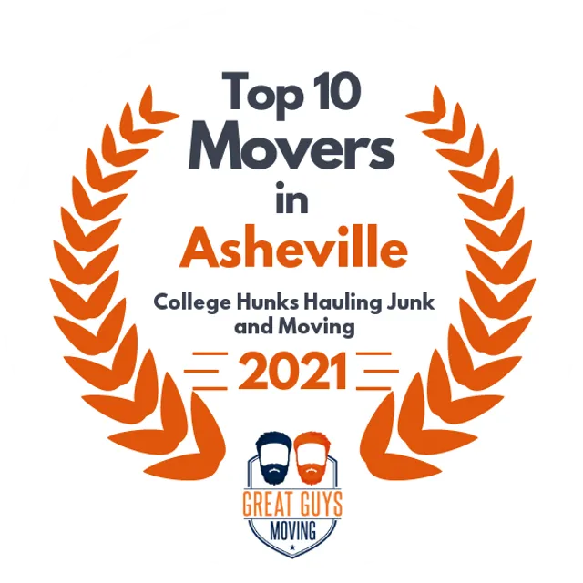 Top 10 Movers in Asheville, NC 2021 award