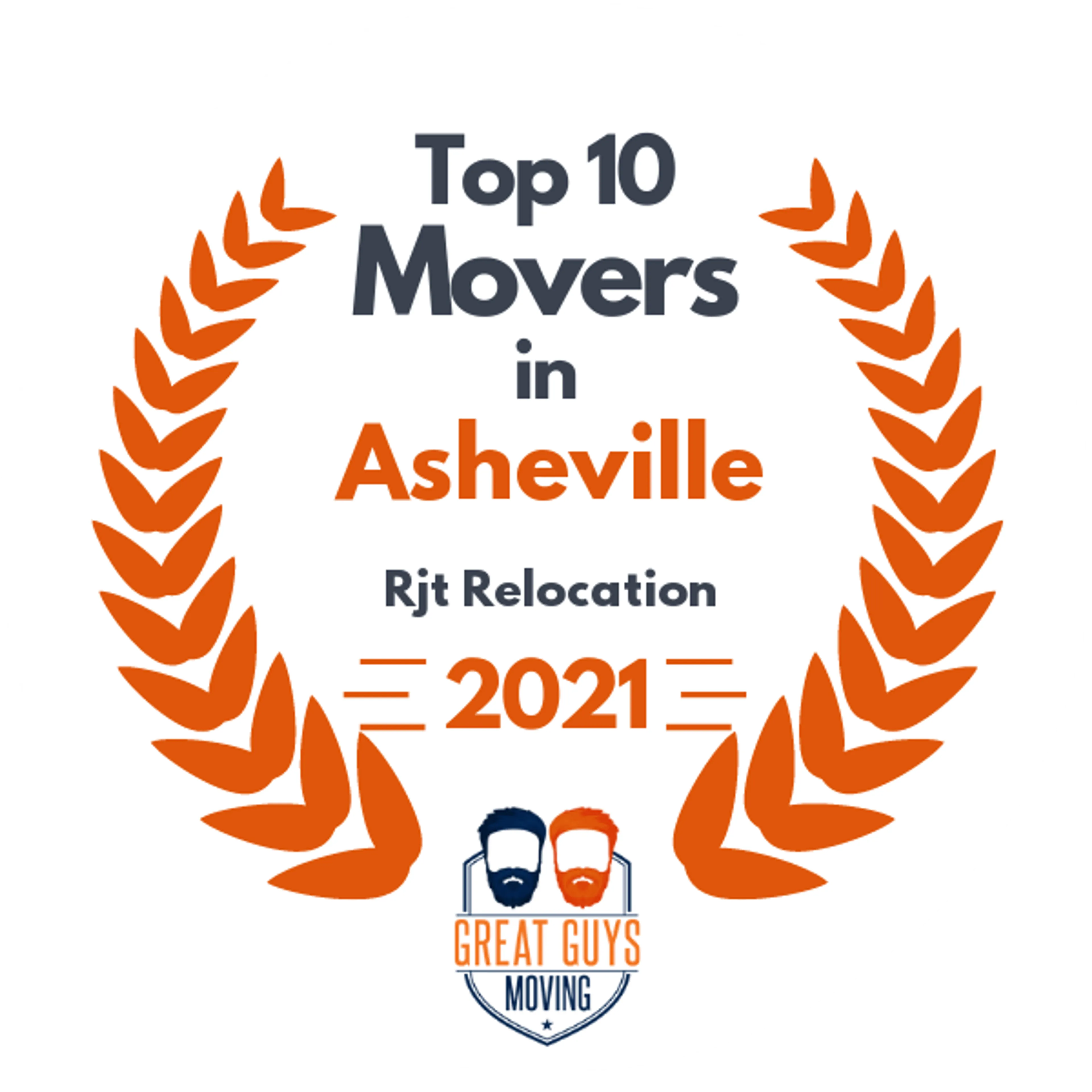 Top 10 Movers in Asheville, NC 2021 award