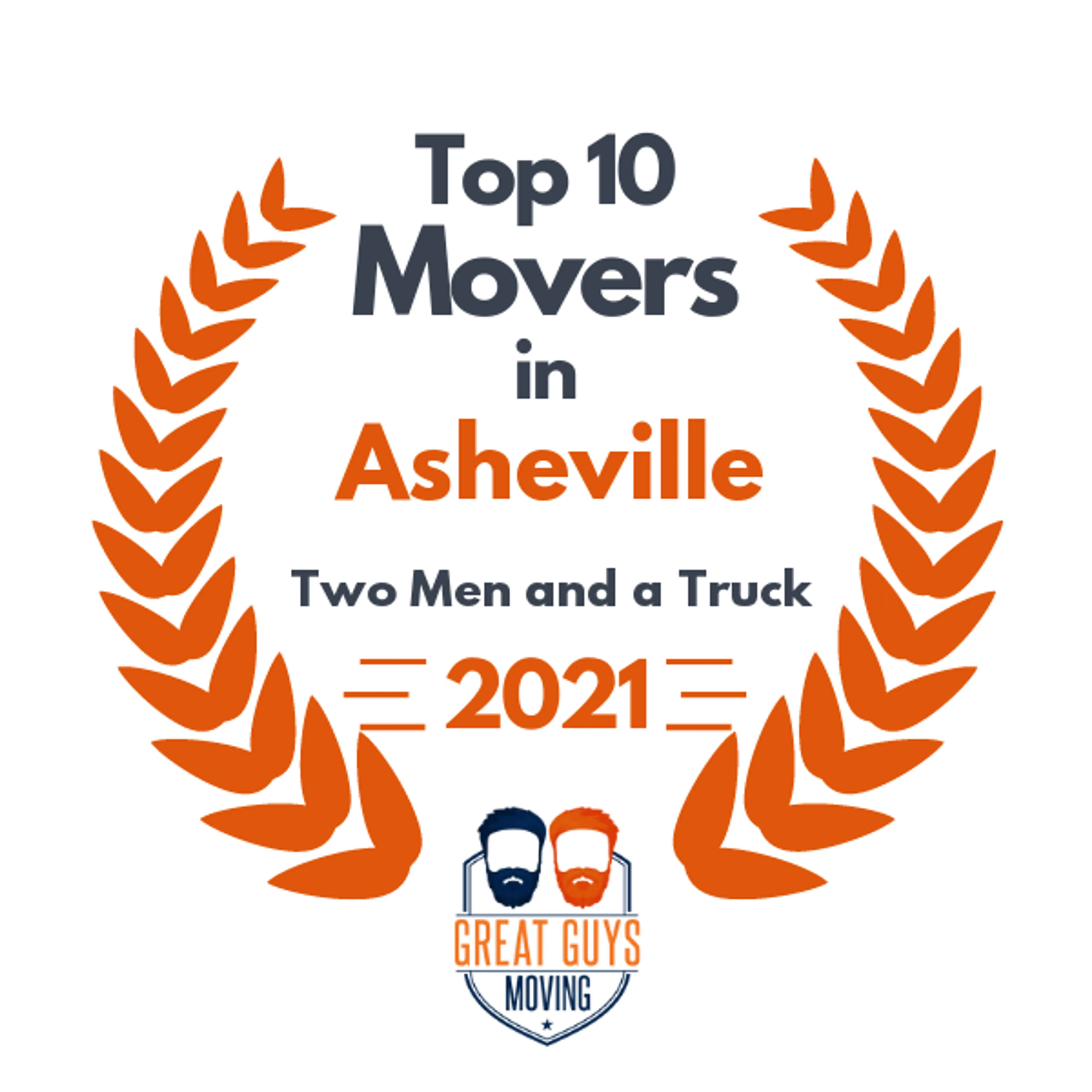 Top 10 Movers in Asheville, NC 2021 award